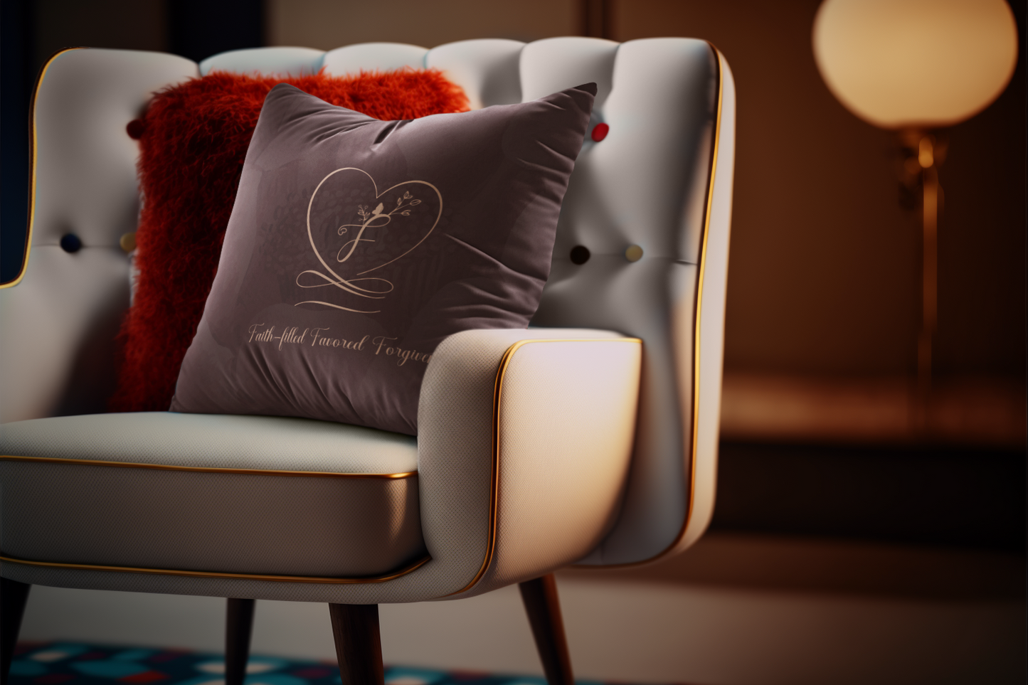 Favored Spun Polyester Square Pillow