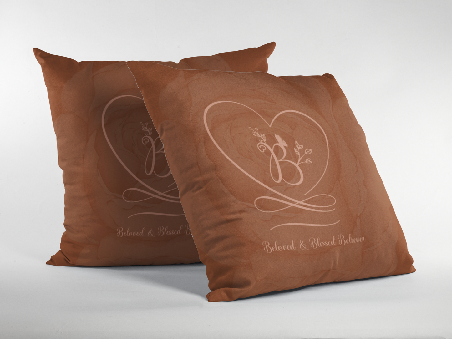 Beloved 2 Faux Suede Square Pillow