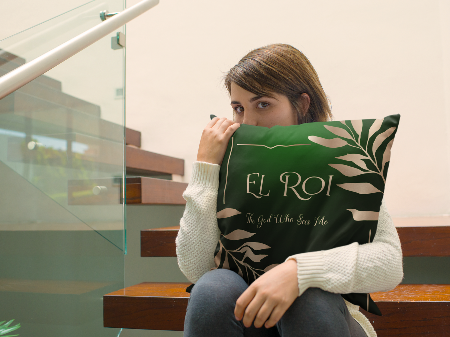 El Roi - (Emerald) Faux Suede Square Pillow