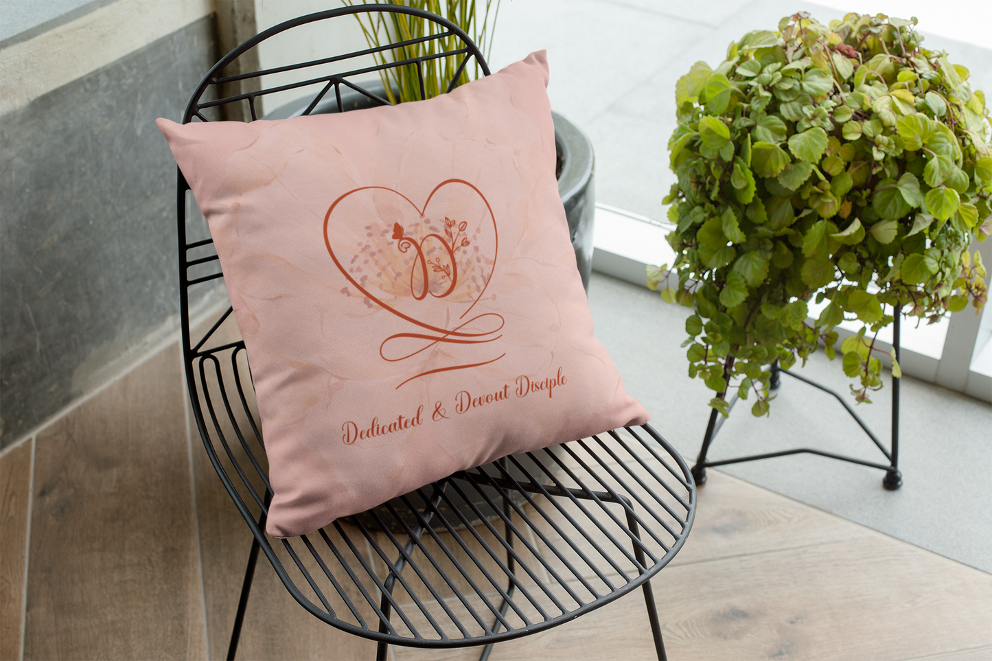Disciple Faux Suede Square Pillow