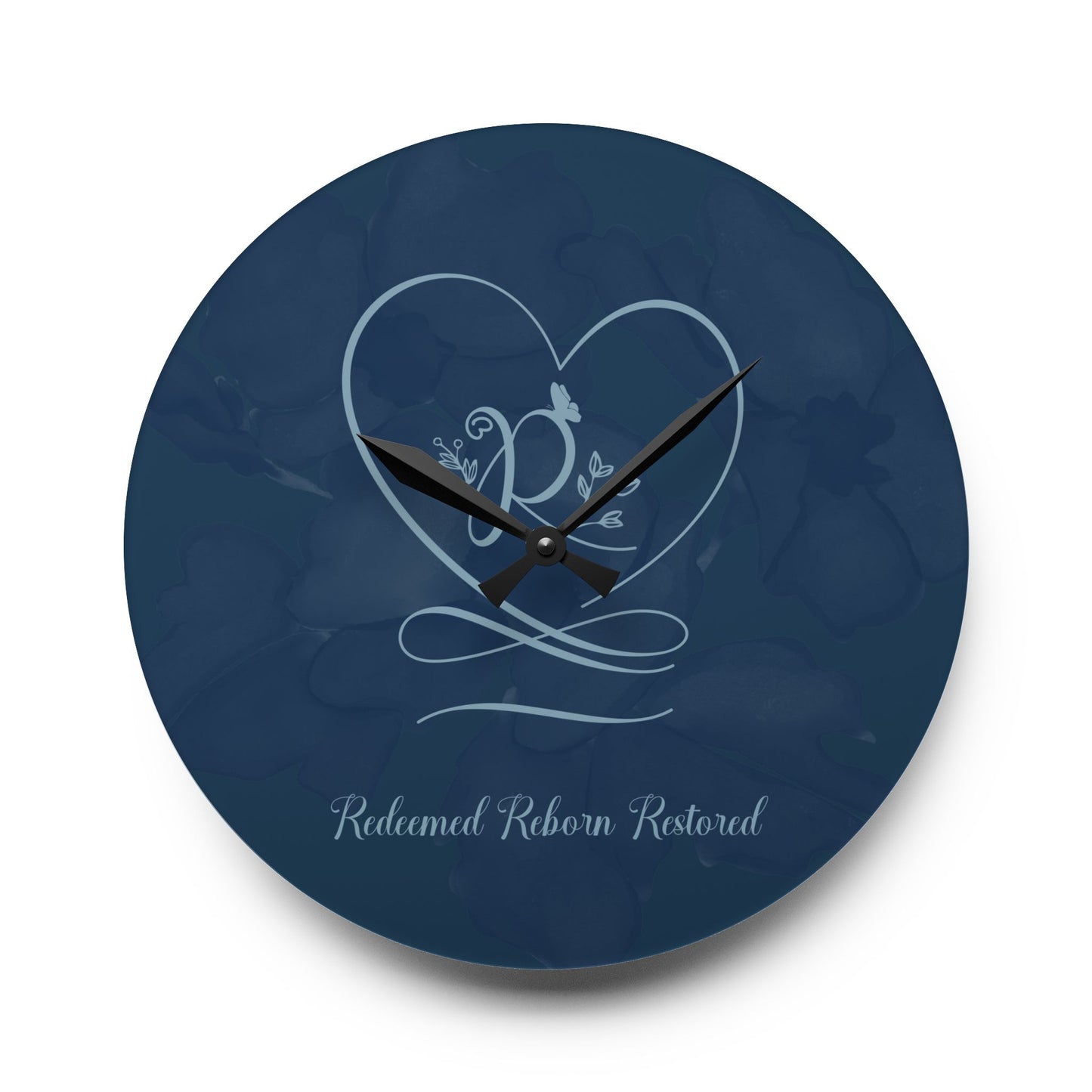 Redeemed Acrylic Wall Clock -