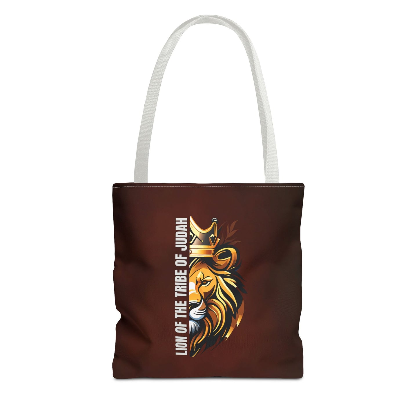Lion of the Tribe of Judah (Brown) Tote Bag (AOP)