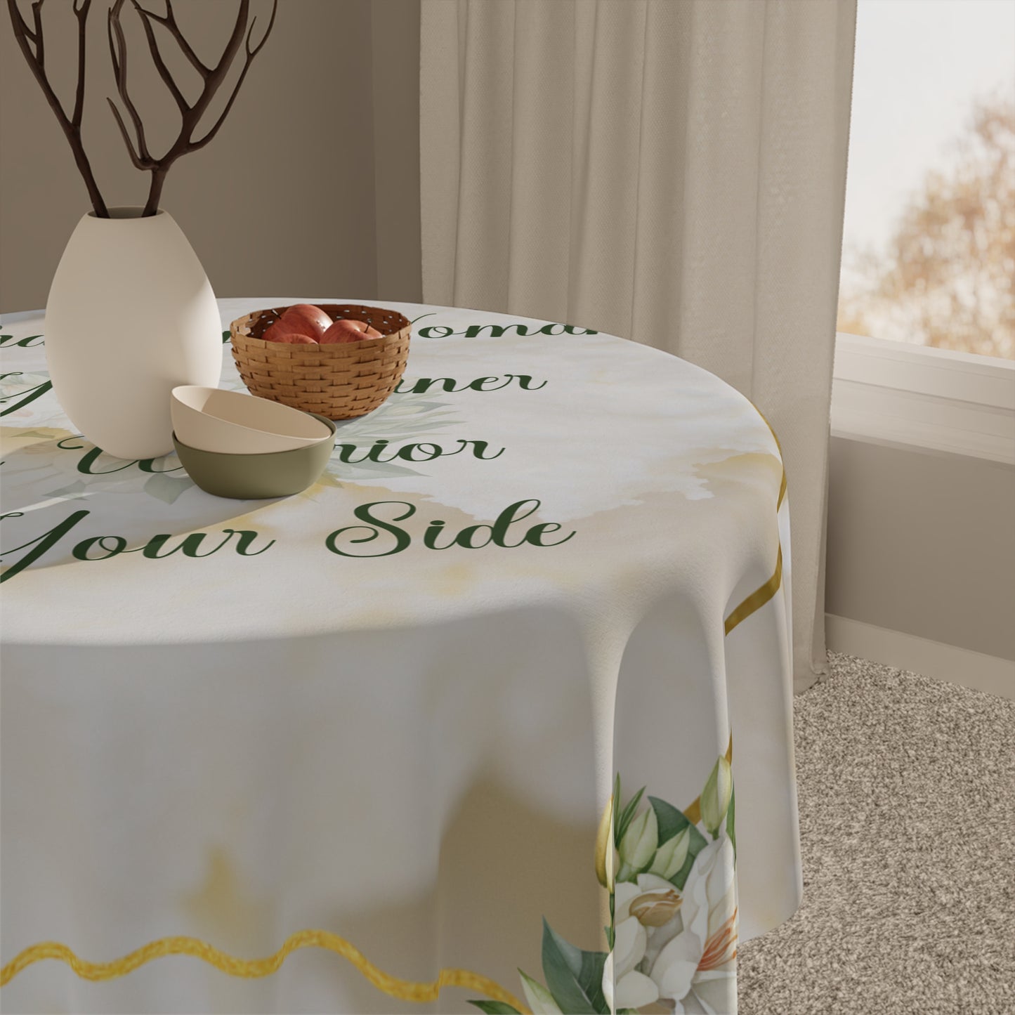 A Praying Woman Tablecloth