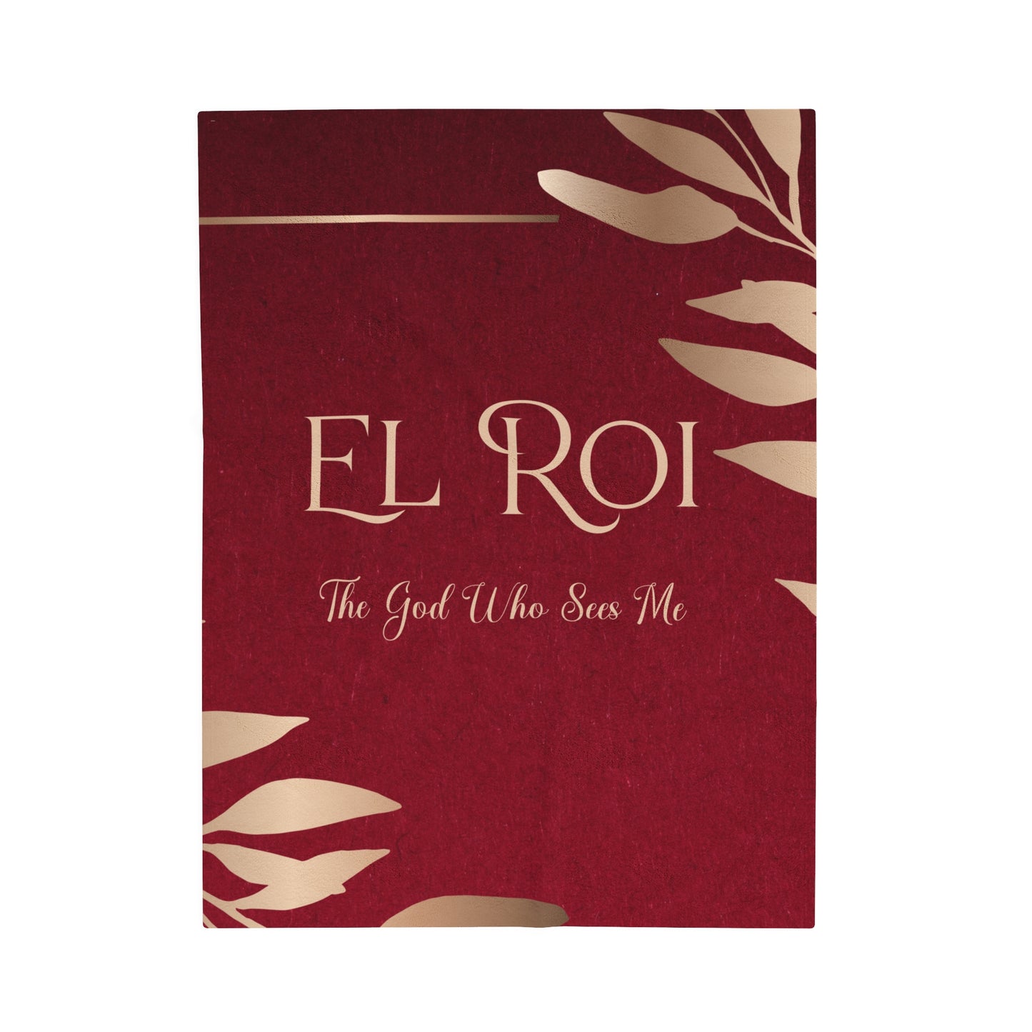 El Roi (Ruby)Velveteen Plush Blanket