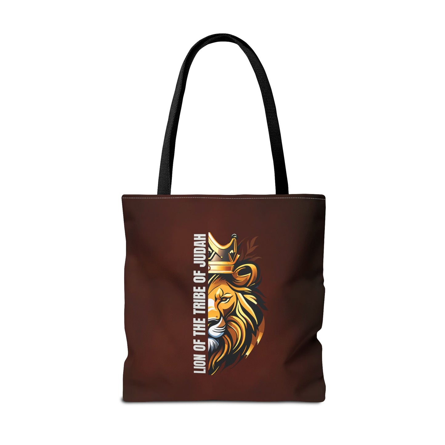 Lion of the Tribe of Judah (Brown) Tote Bag (AOP)
