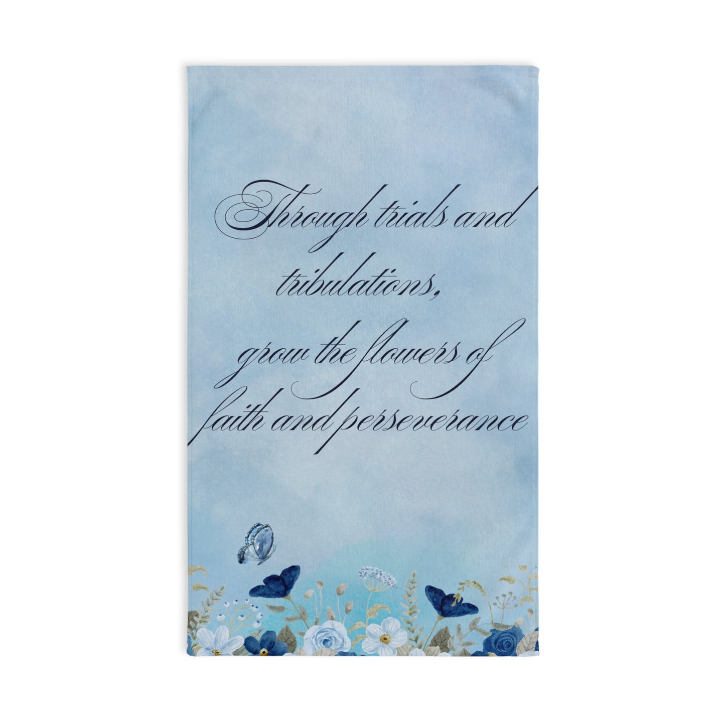 Flowers of Faith Hand Towel