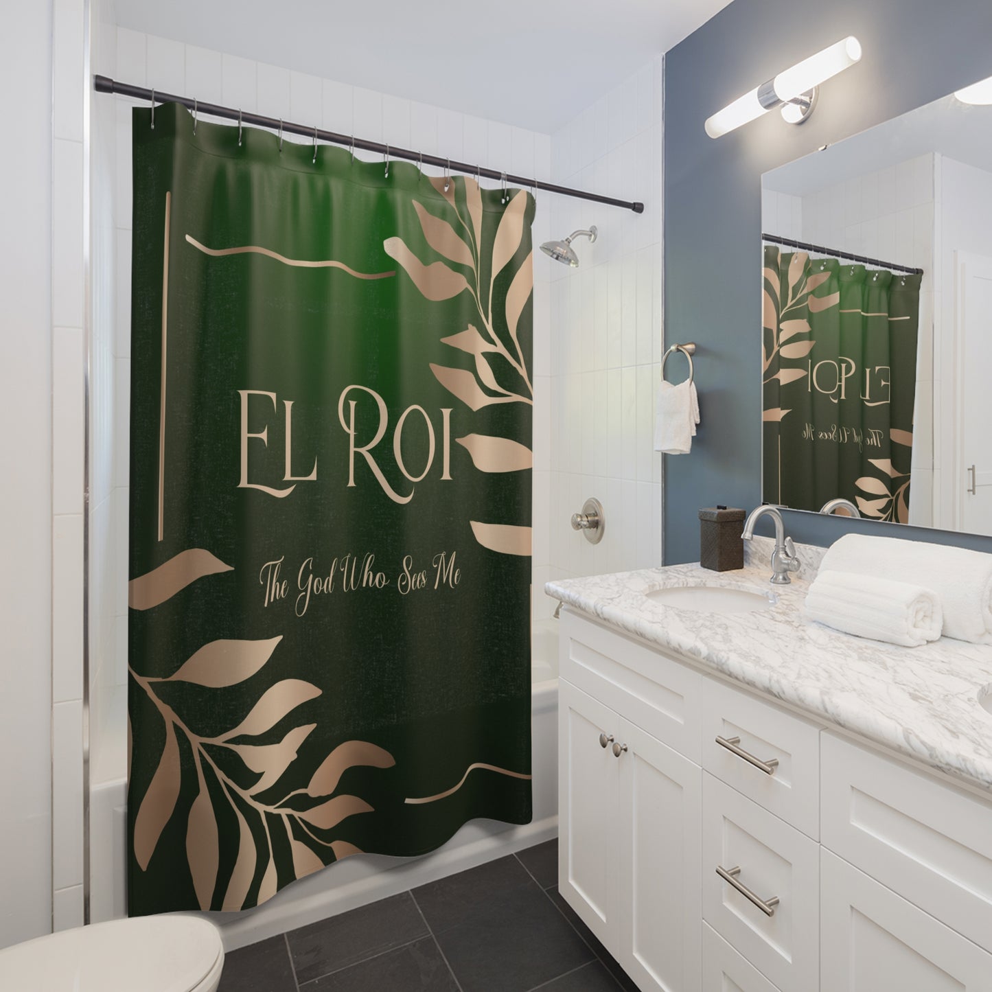 El Roi - (Emerald) Shower Curtains