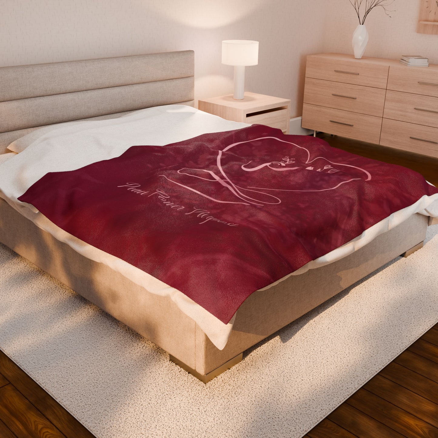 Peace 2 Velveteen Plush Blanket