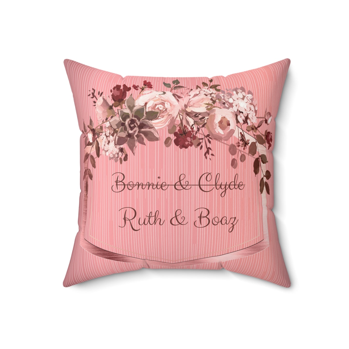 Ruth & Boaz Faux Suede Square Pillow