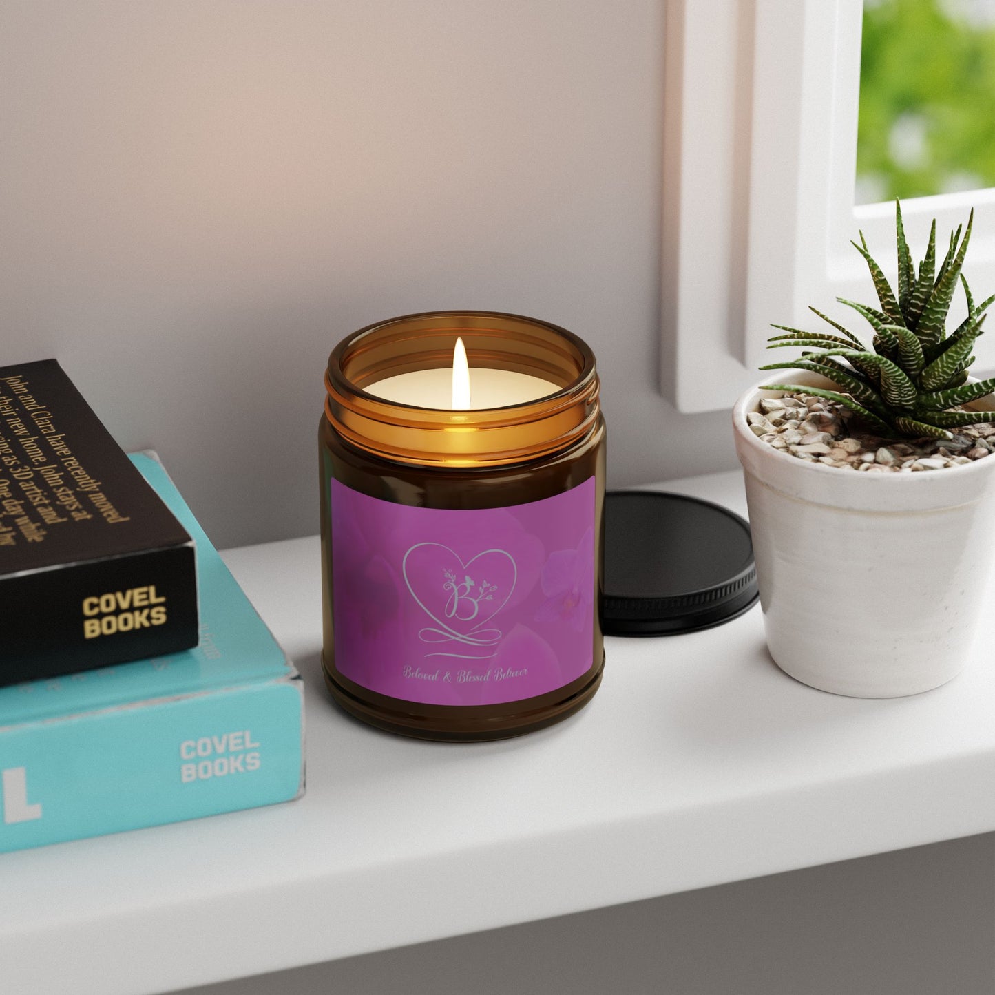Beloved Scented Soy Candle (Multi-Size, Amber Jar)