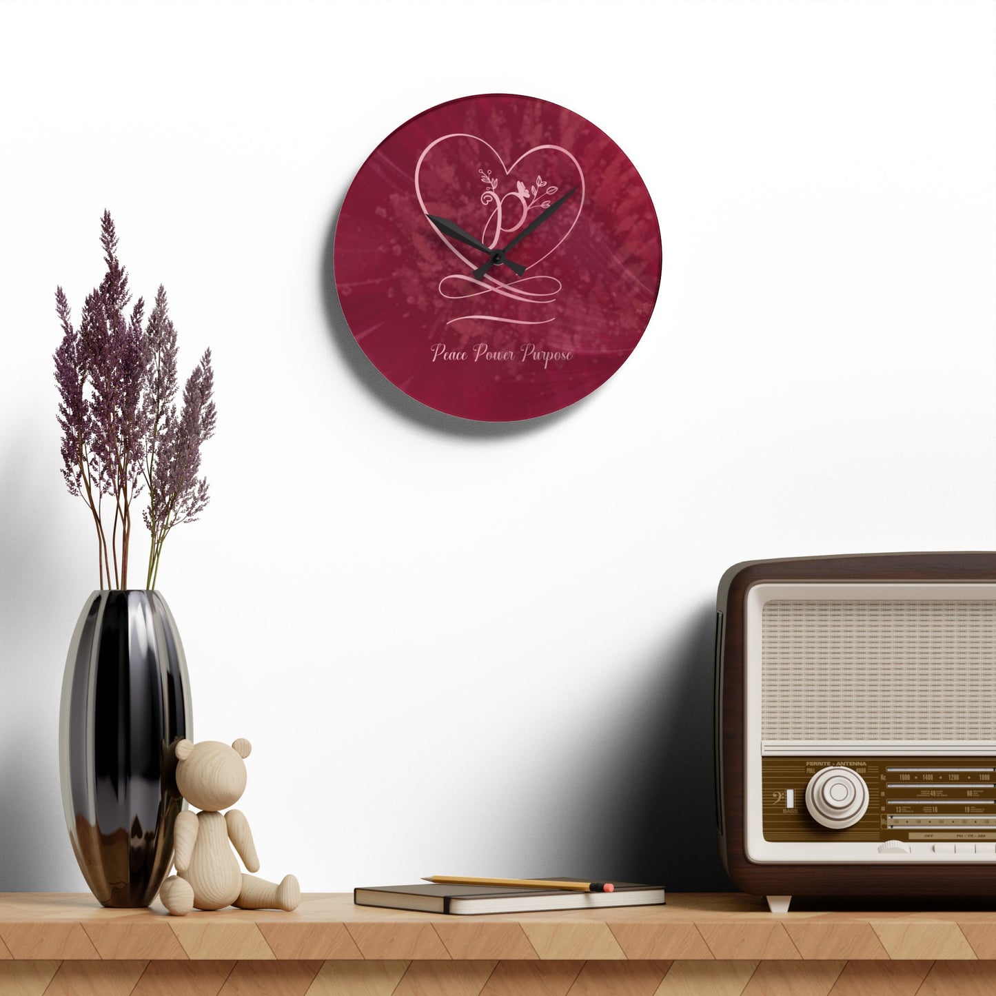 Peace 2 Acrylic Wall Clock
