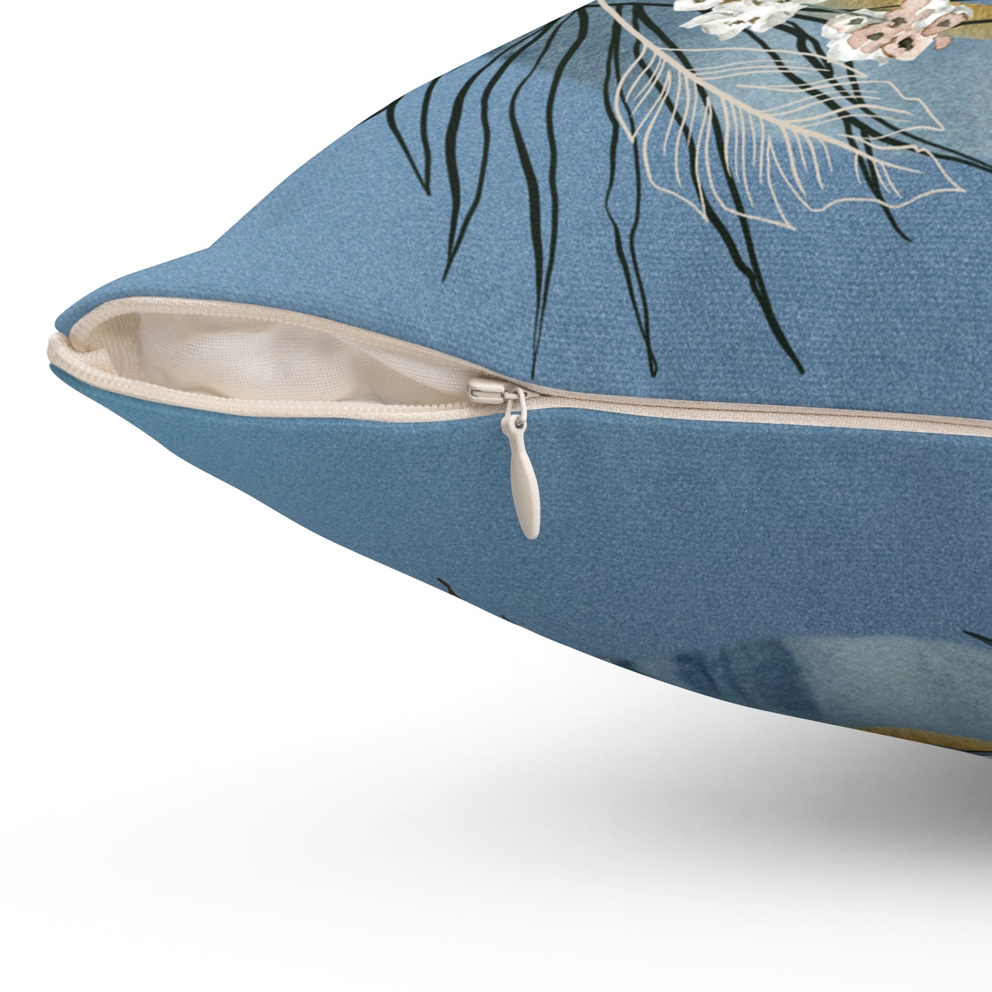 Bonjour la foi Spun Polyester Square Pillow