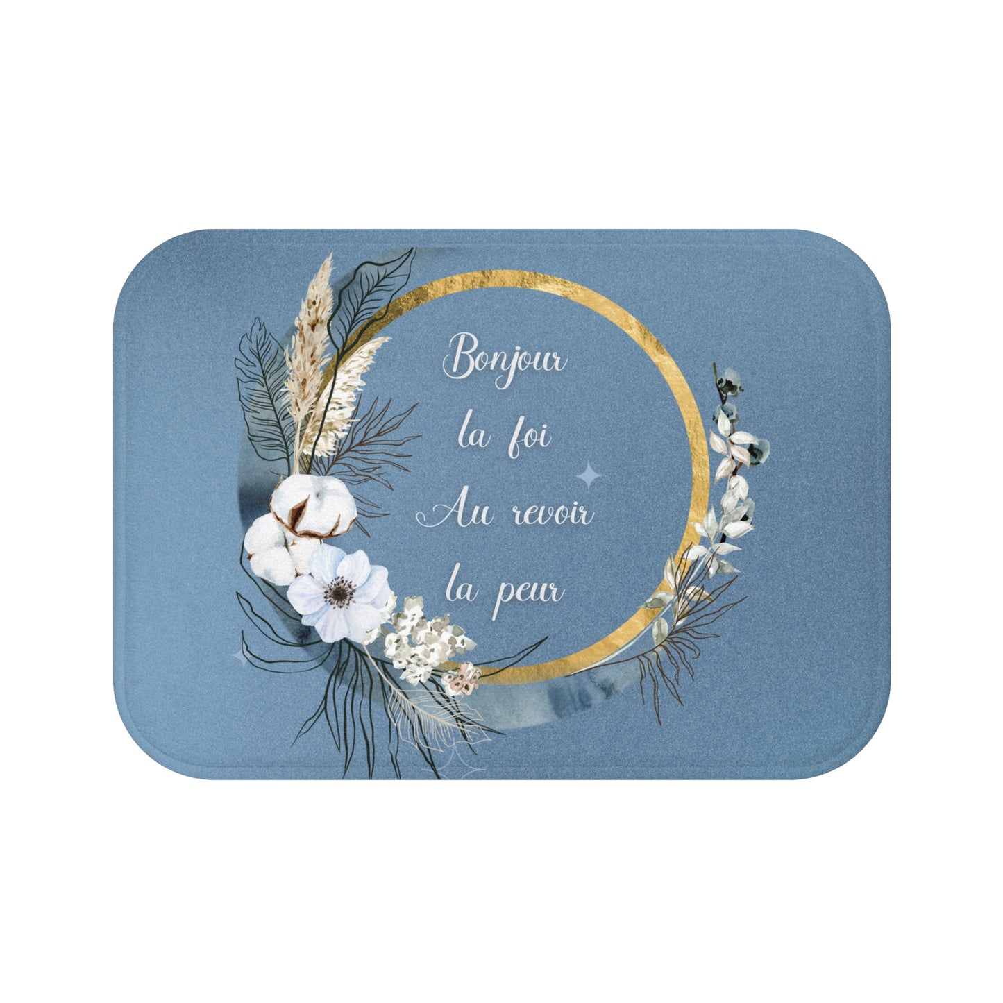 Bonjour la foi Bath Mat