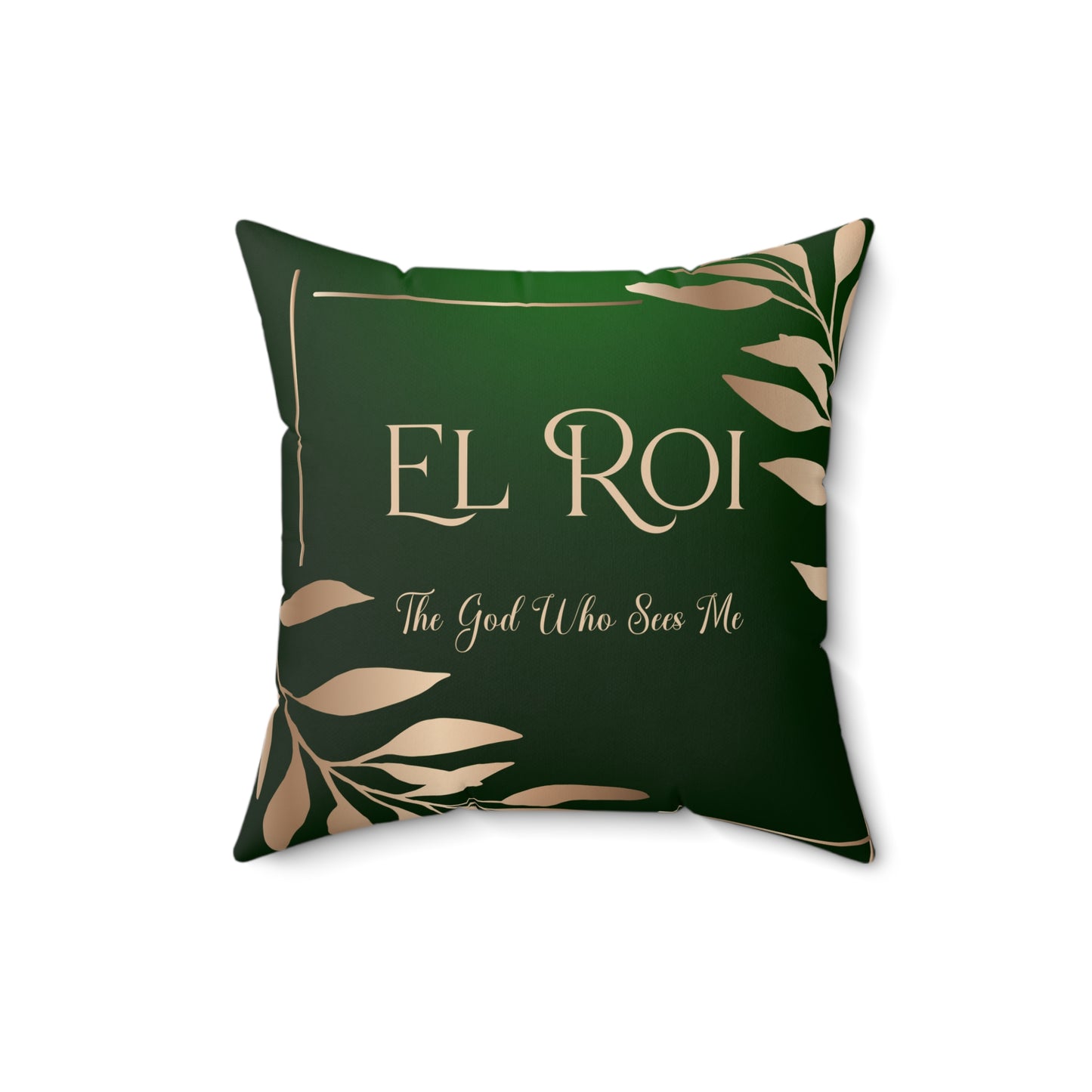 El Roi - (Emerald) Faux Suede Square Pillow