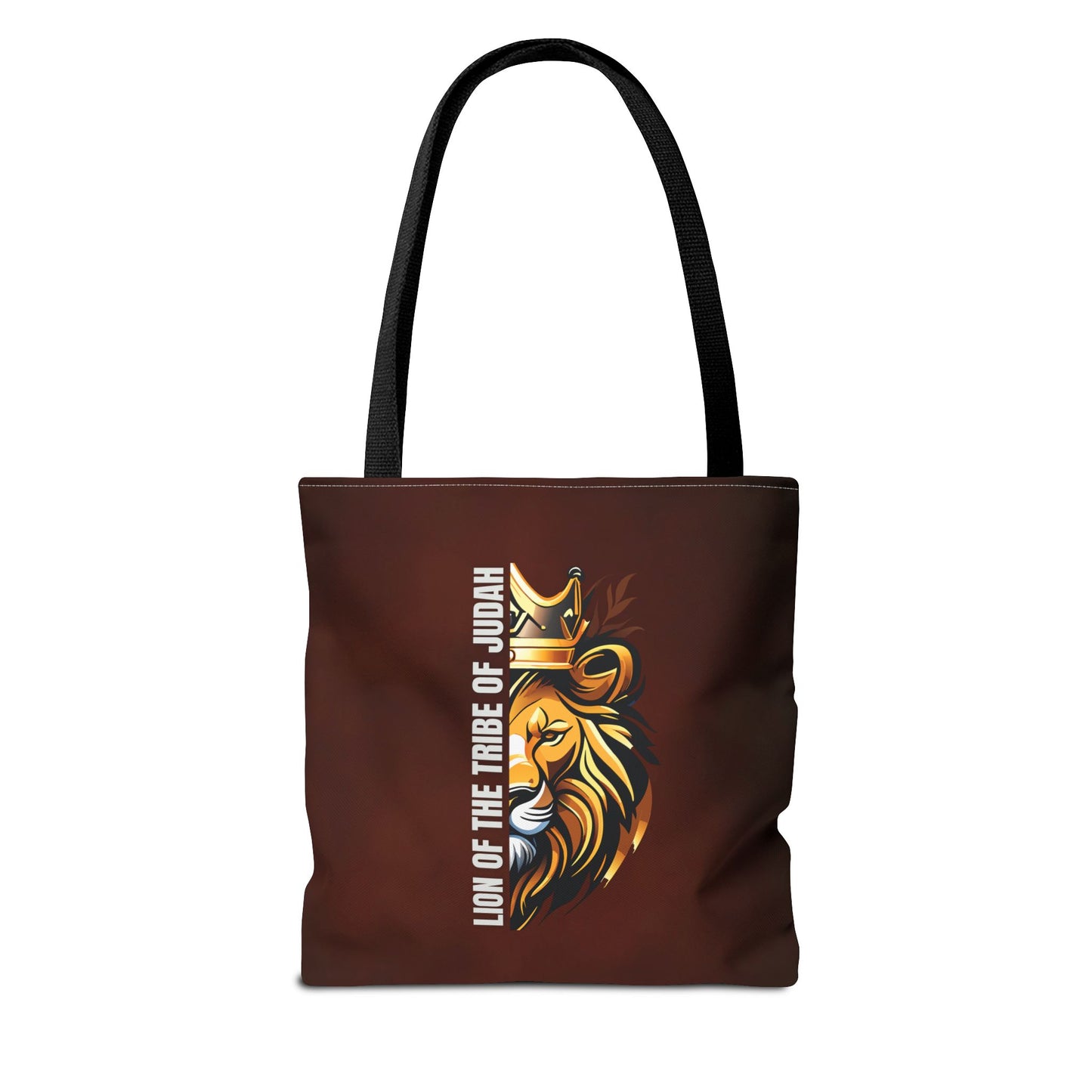 Lion of the Tribe of Judah (Brown) Tote Bag (AOP)