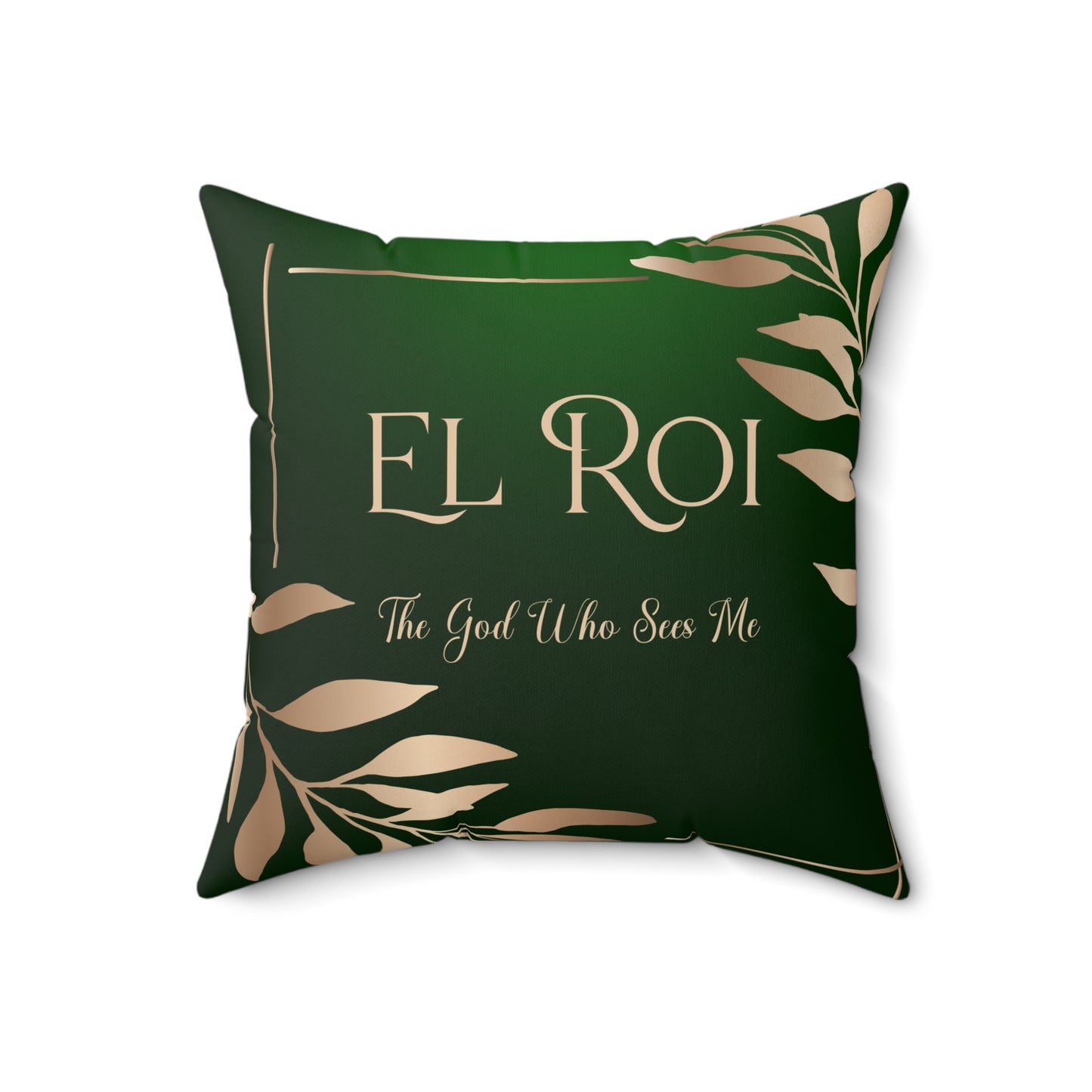El Roi - (Emerald) Faux Suede Square Pillow