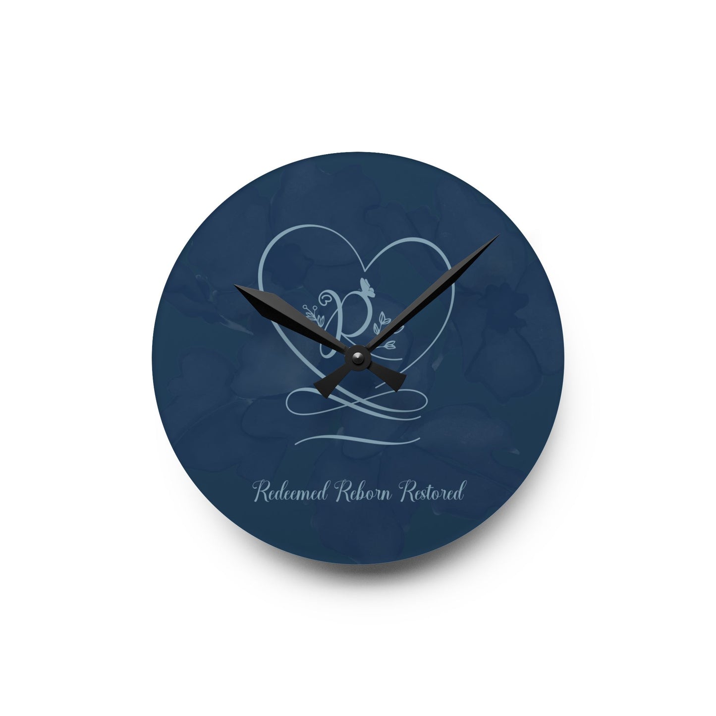 Redeemed Acrylic Wall Clock -