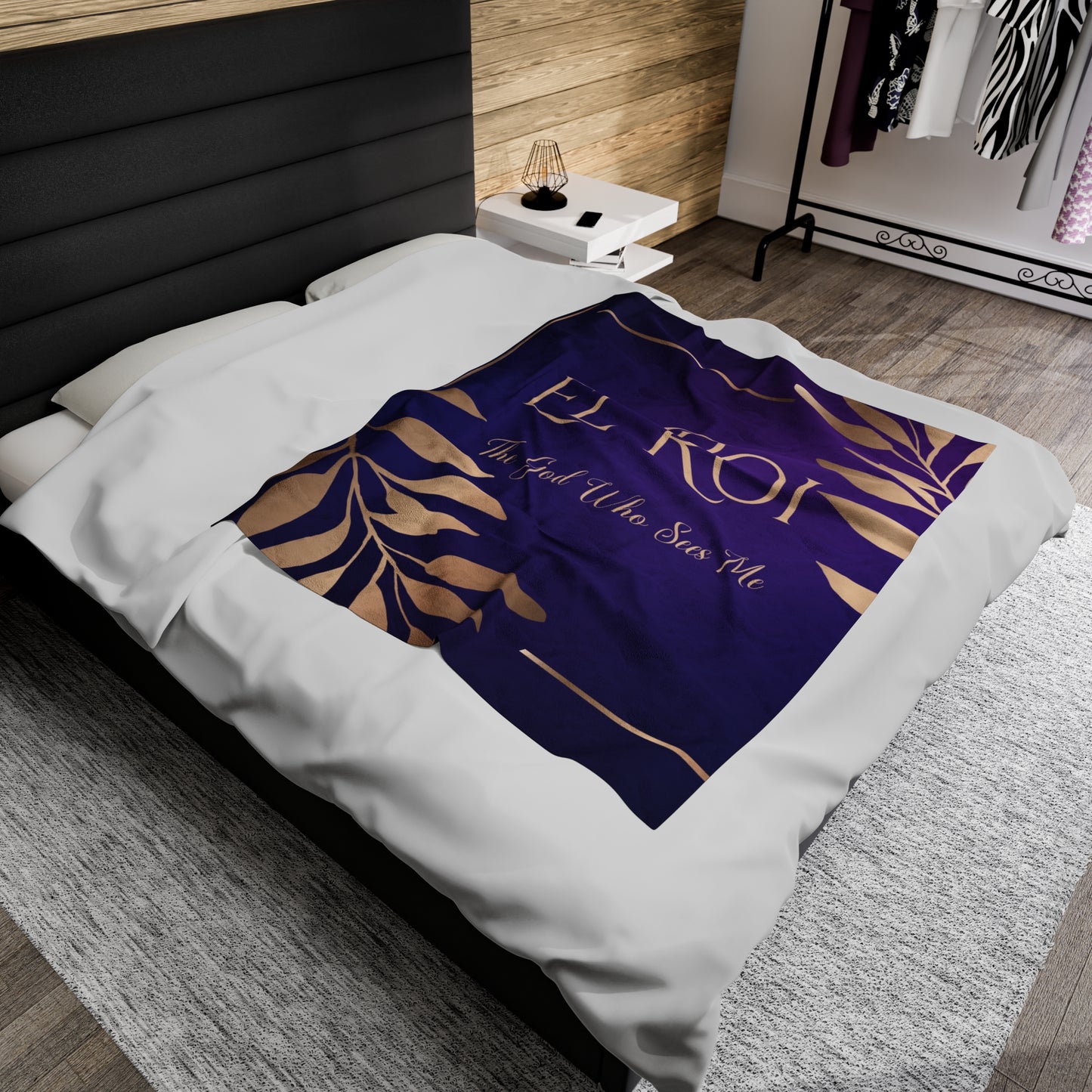 El Roi (Amethyst) Velveteen Plush Blanket