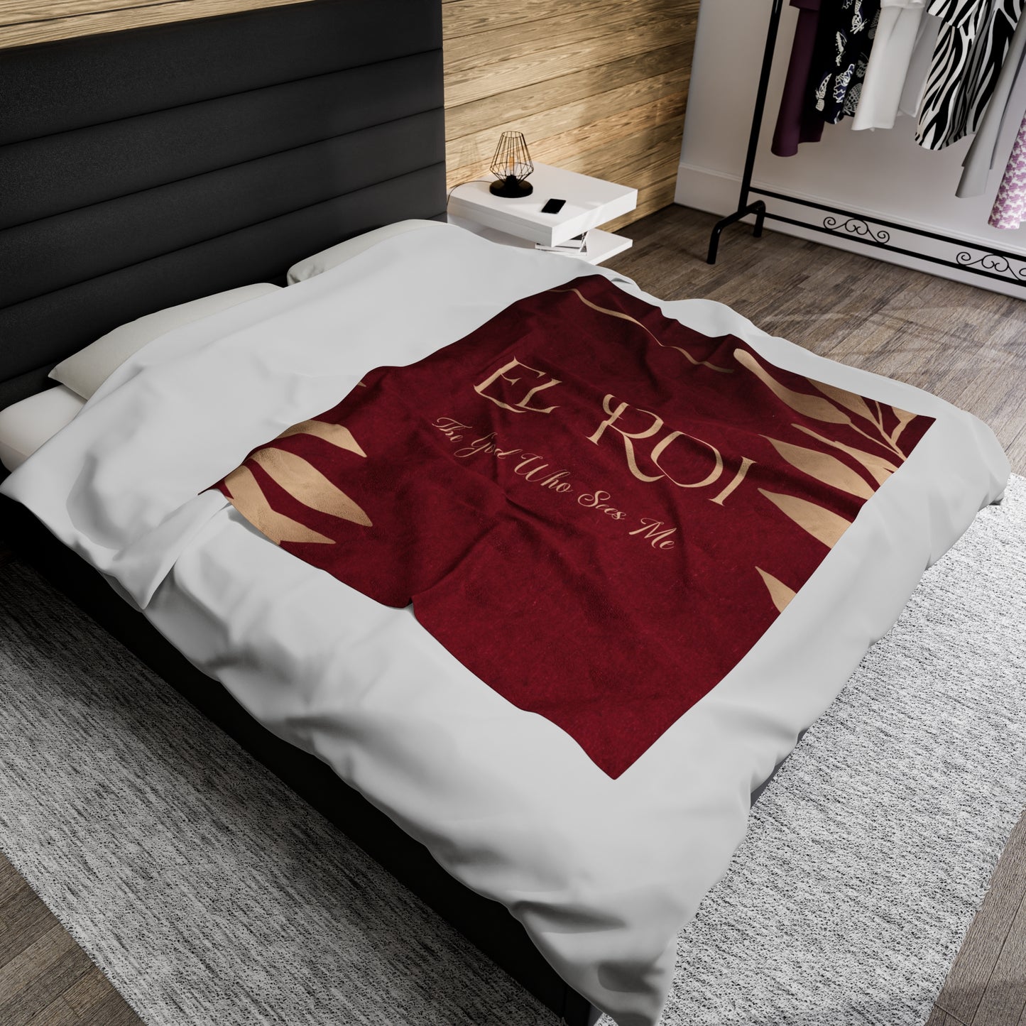 El Roi (Ruby)Velveteen Plush Blanket