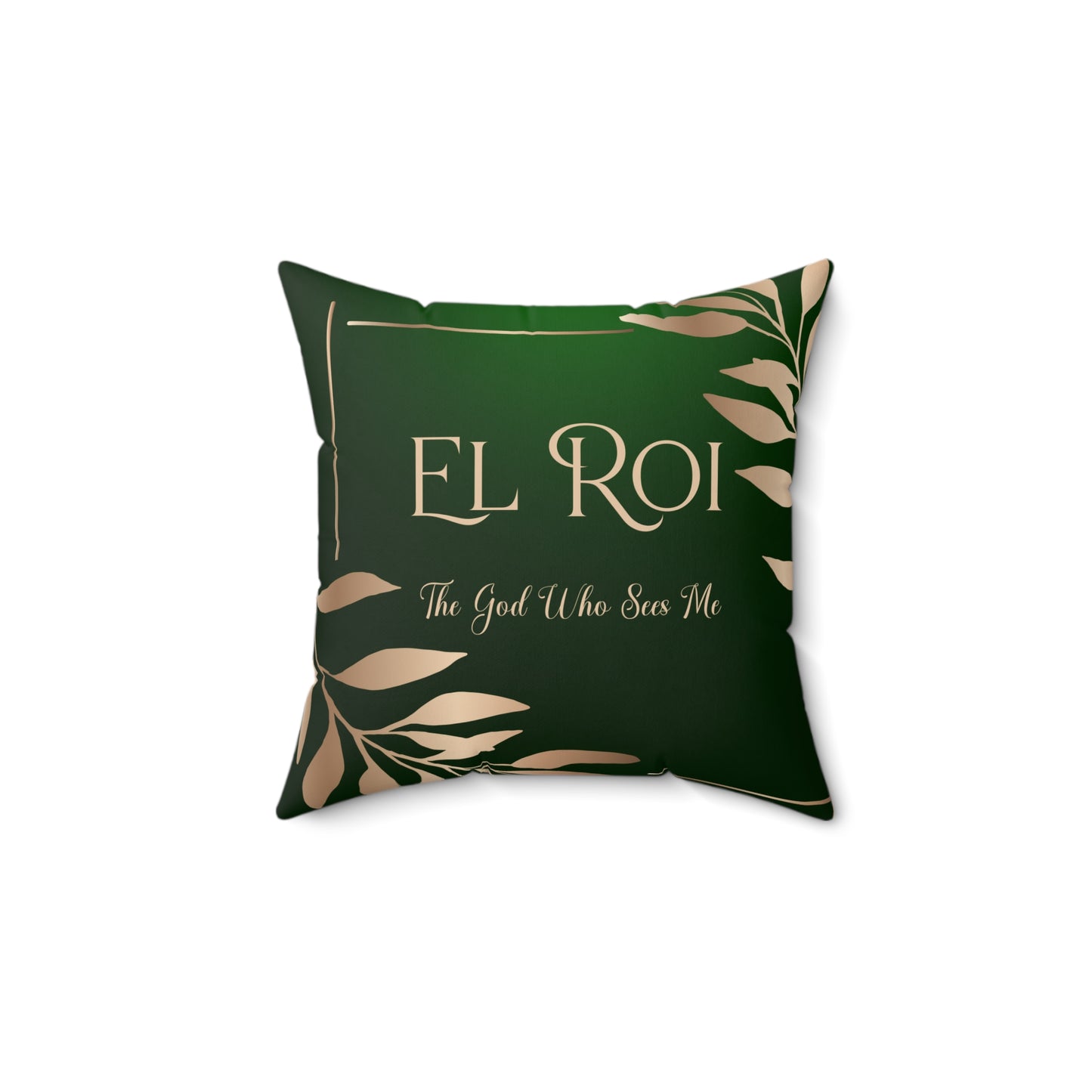 El Roi - (Emerald) Faux Suede Square Pillow