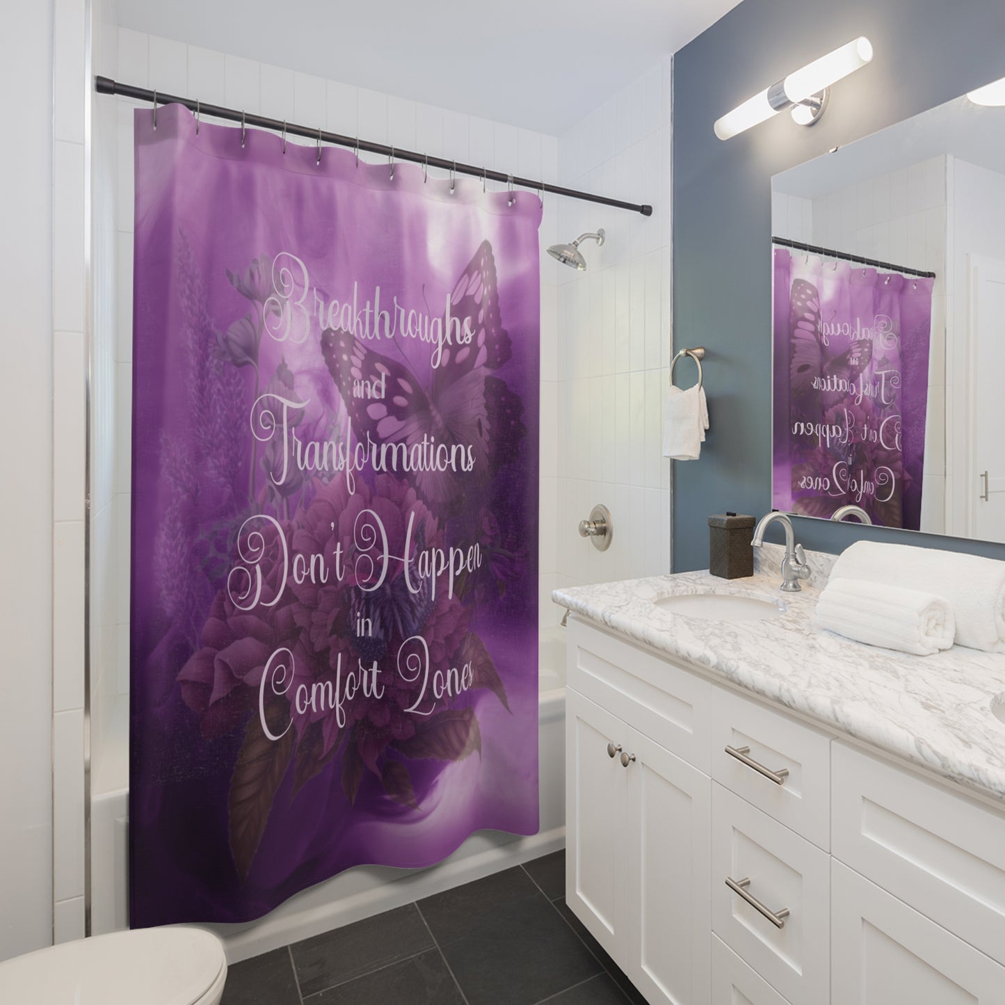 Breakthroughs Shower Curtains