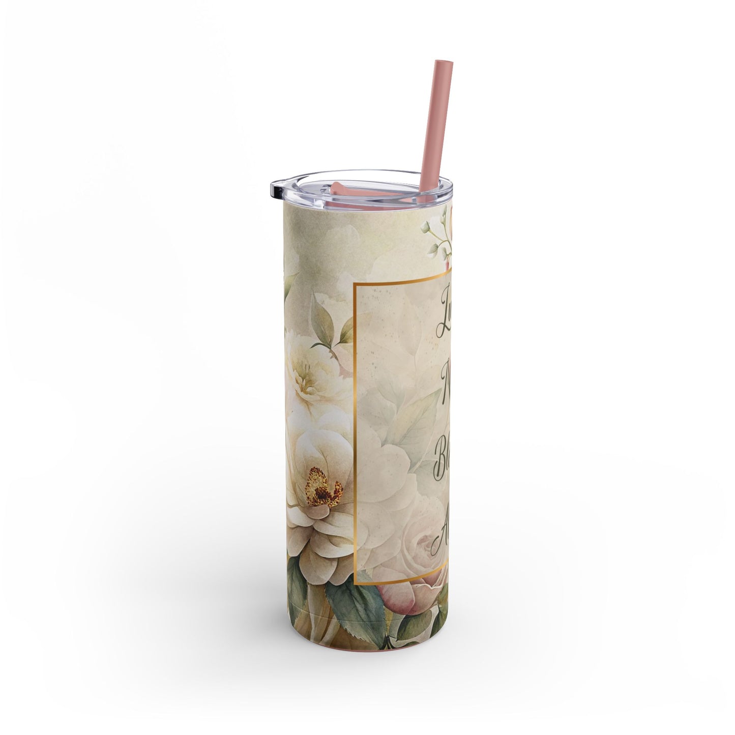 Lucky? Never. Blessed? Always. Maars Maker Skinny Matte Tumbler, 20oz