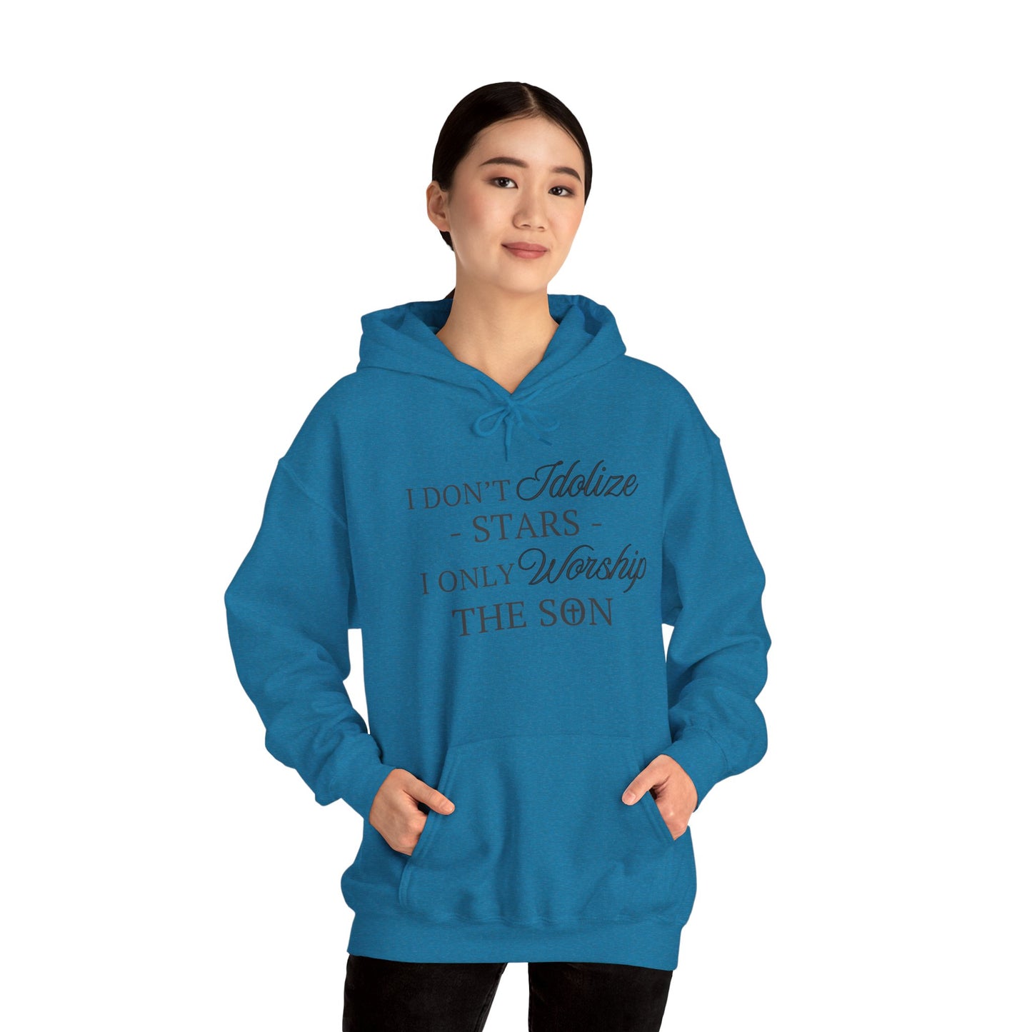 The Son (black print) Unisex Heavy Blend™ Hooded Sweatshirt