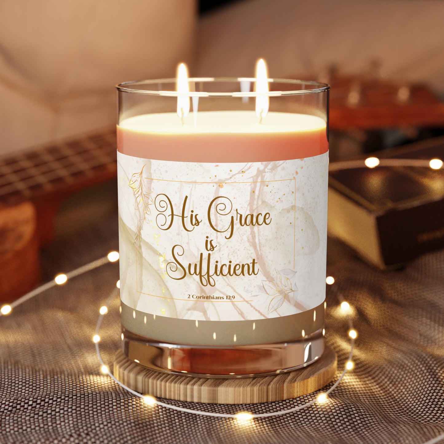 His Grace Scented Candle - Full Glass, 11oz