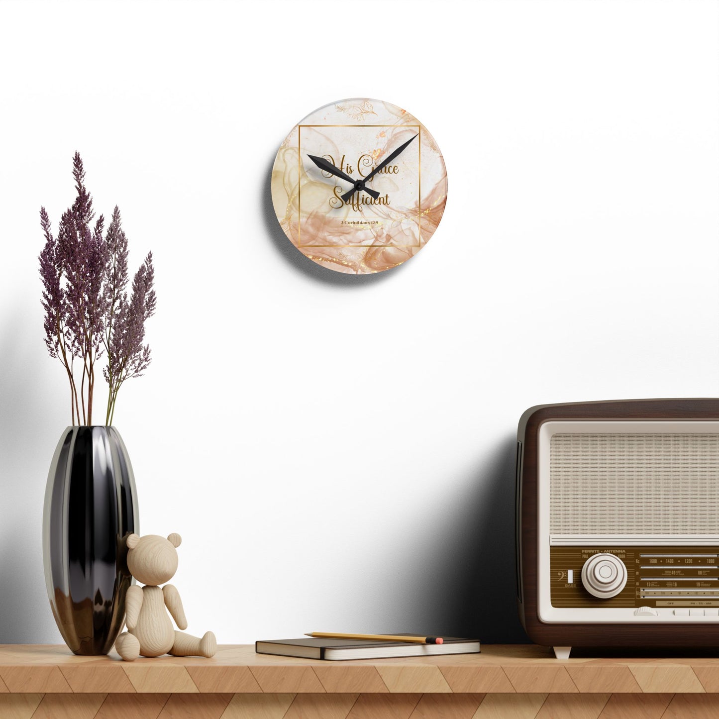His Grace Acrylic Wall Clock
