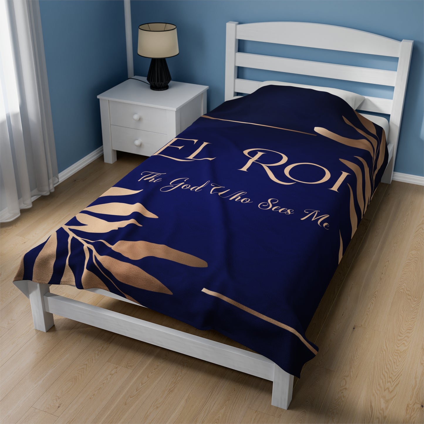 El Roi (Sapphire) Velveteen Plush Blanket