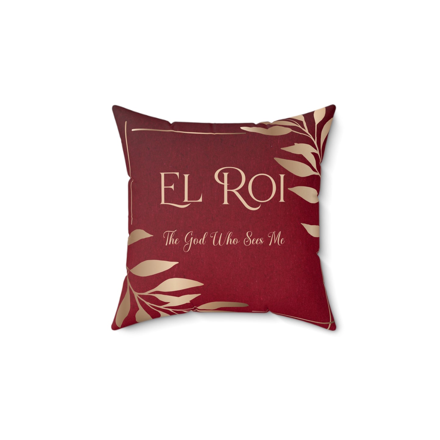 El Roi - (Ruby) Faux Suede Square Pillow