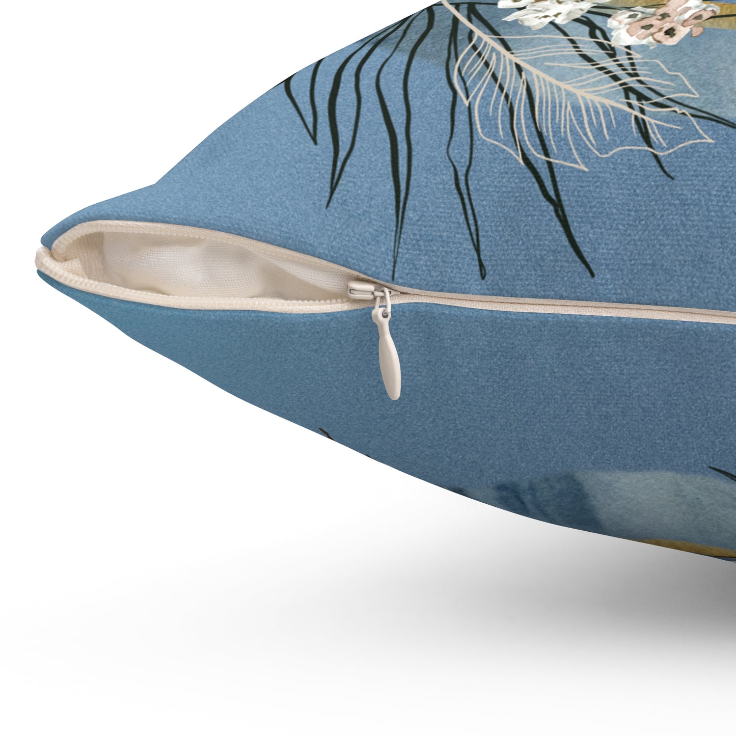 Bonjour la foi Spun Polyester Square Pillow