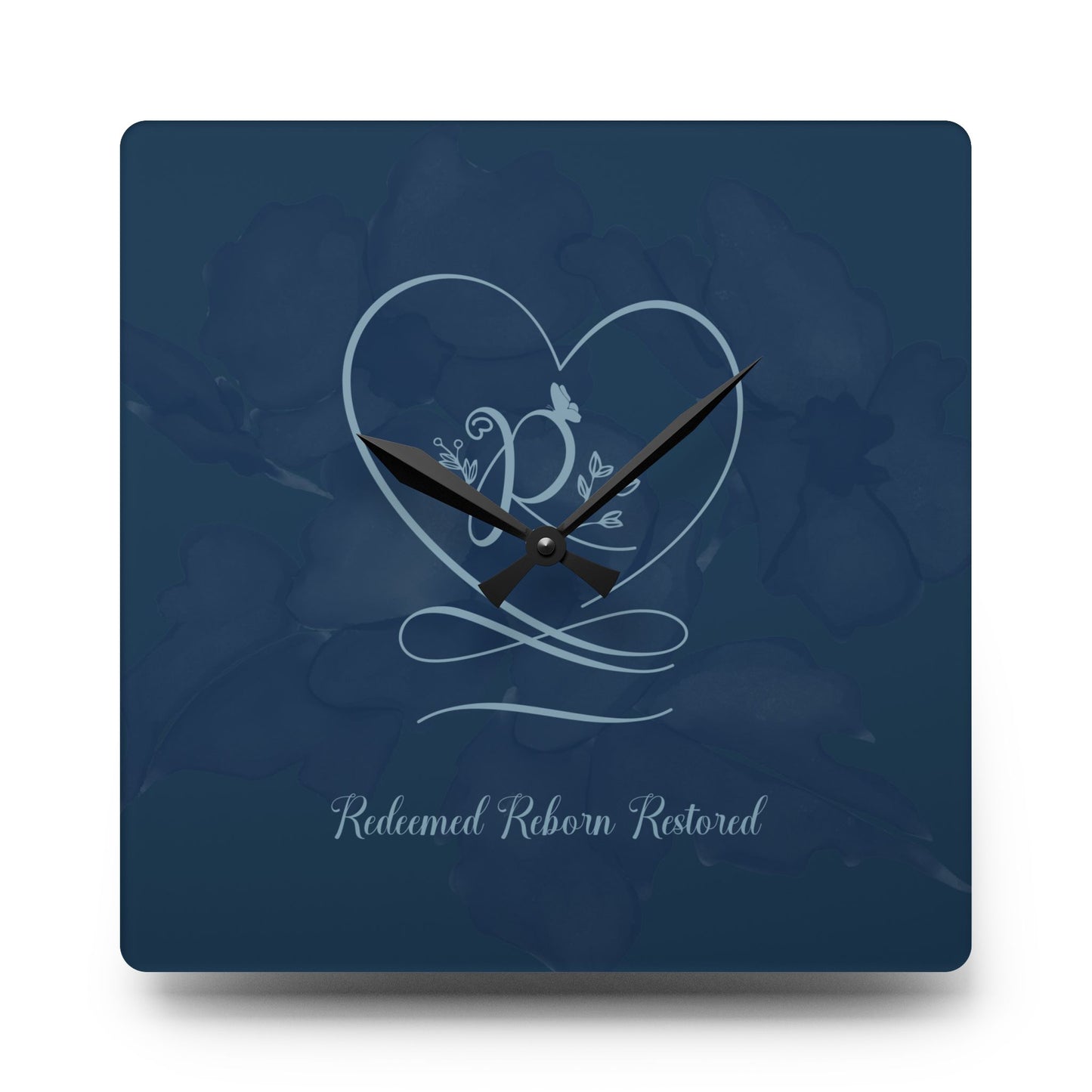 Redeemed Acrylic Wall Clock -