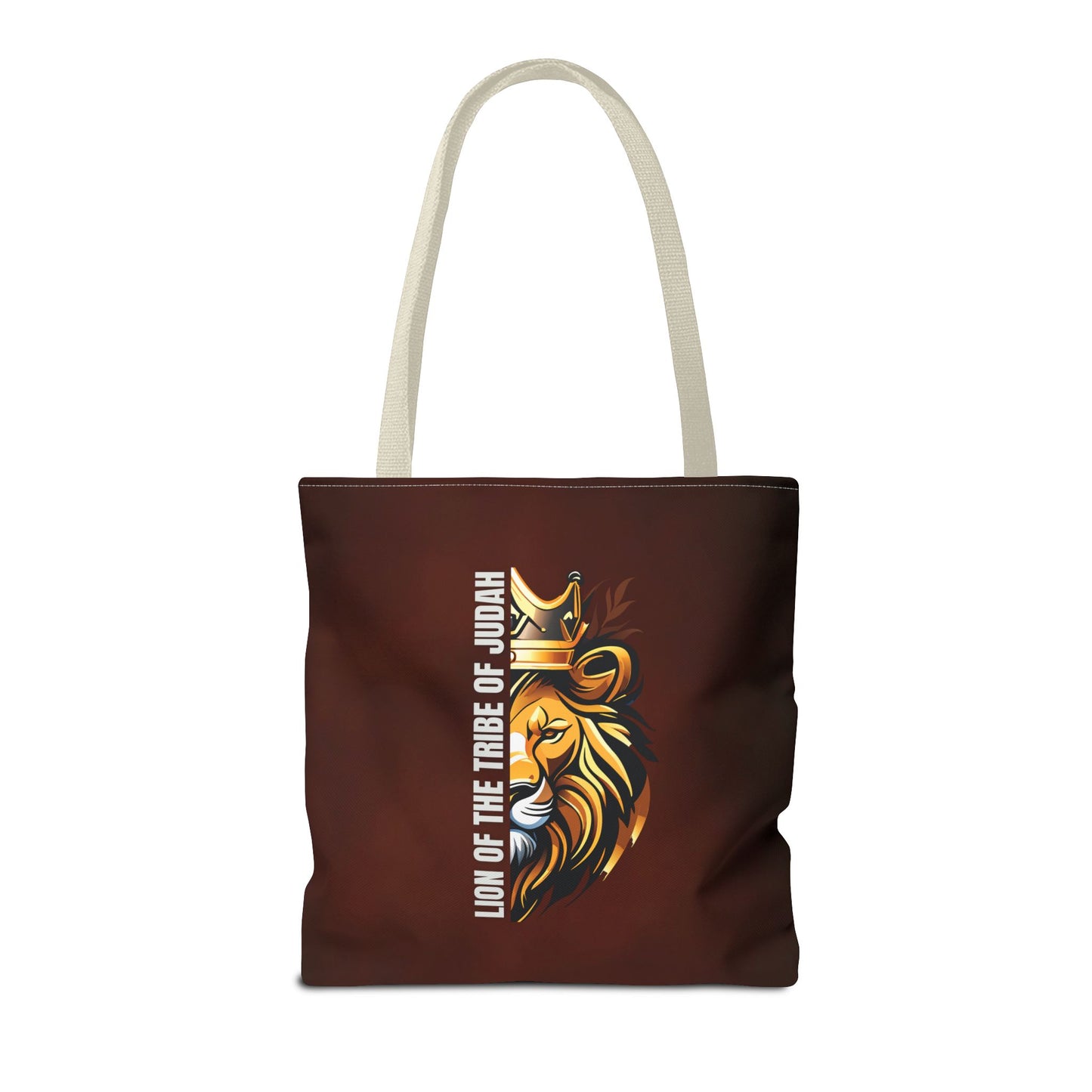 Lion of the Tribe of Judah (Brown) Tote Bag (AOP)