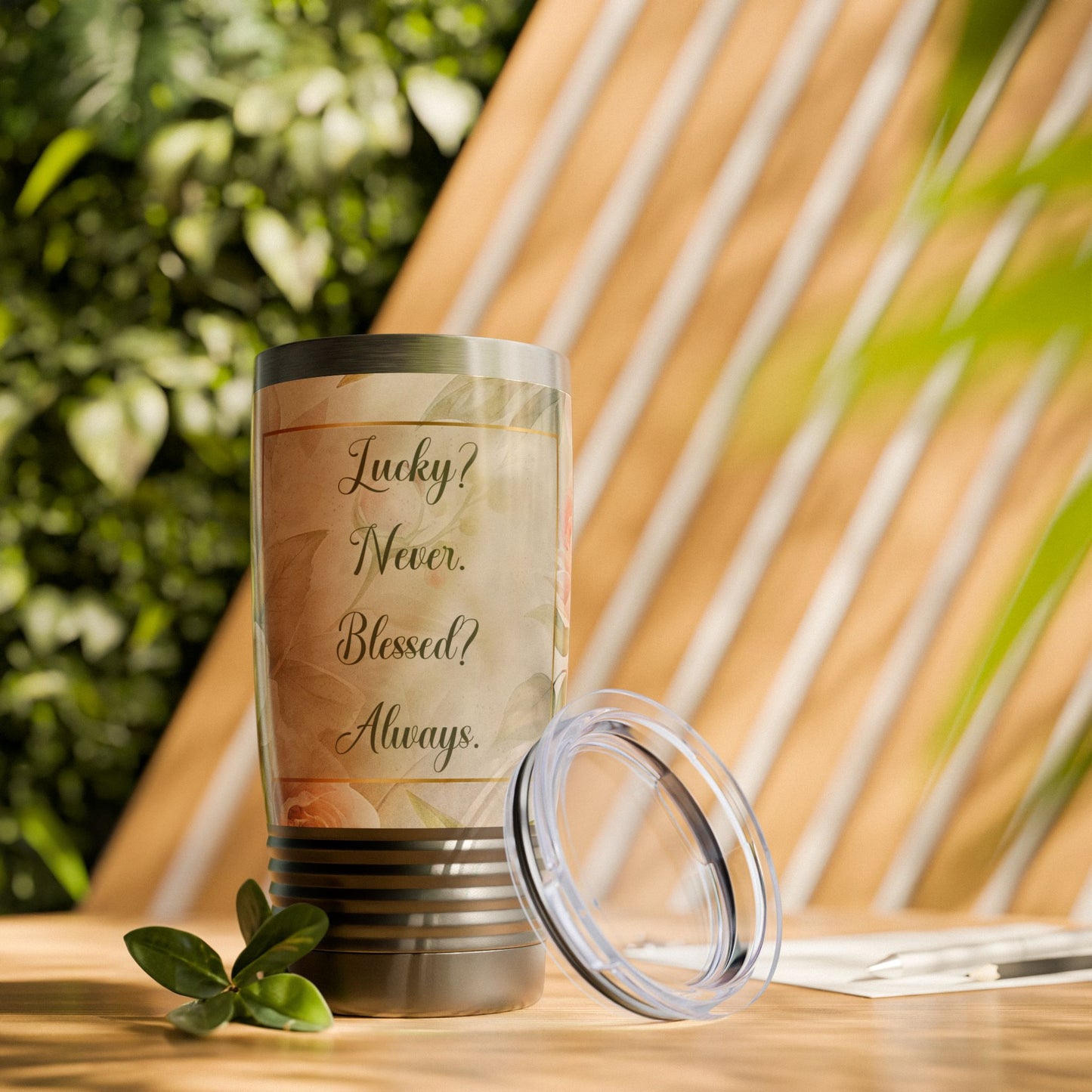 Lucky? Never - Blessed? Always Ringneck Tumbler, 20oz