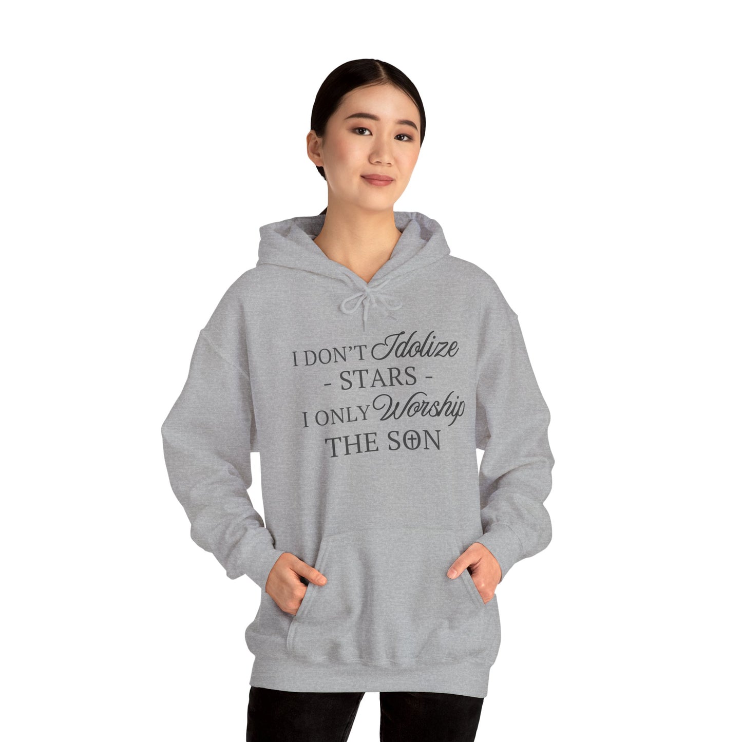 The Son (black print) Unisex Heavy Blend™ Hooded Sweatshirt