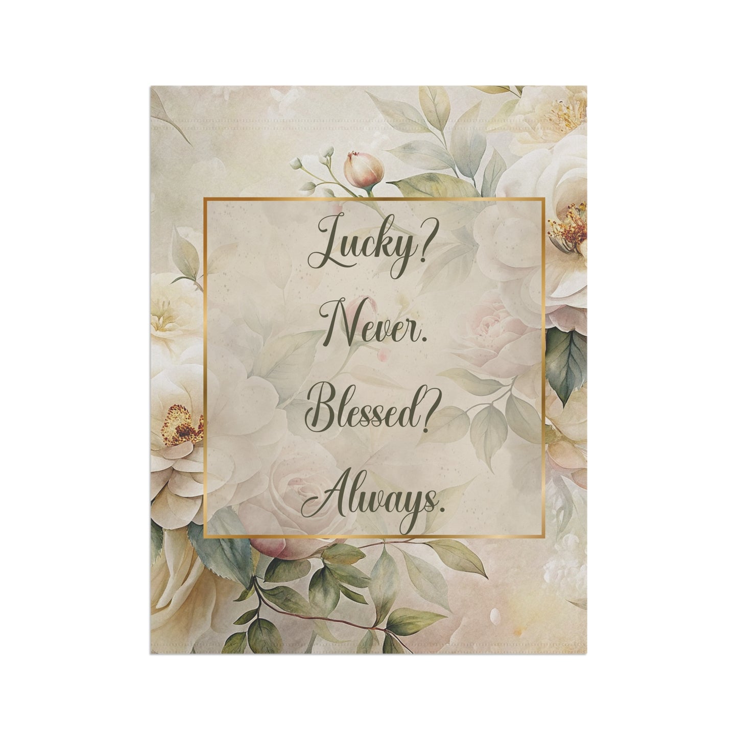 Lucky? Never...Garden & House Banner