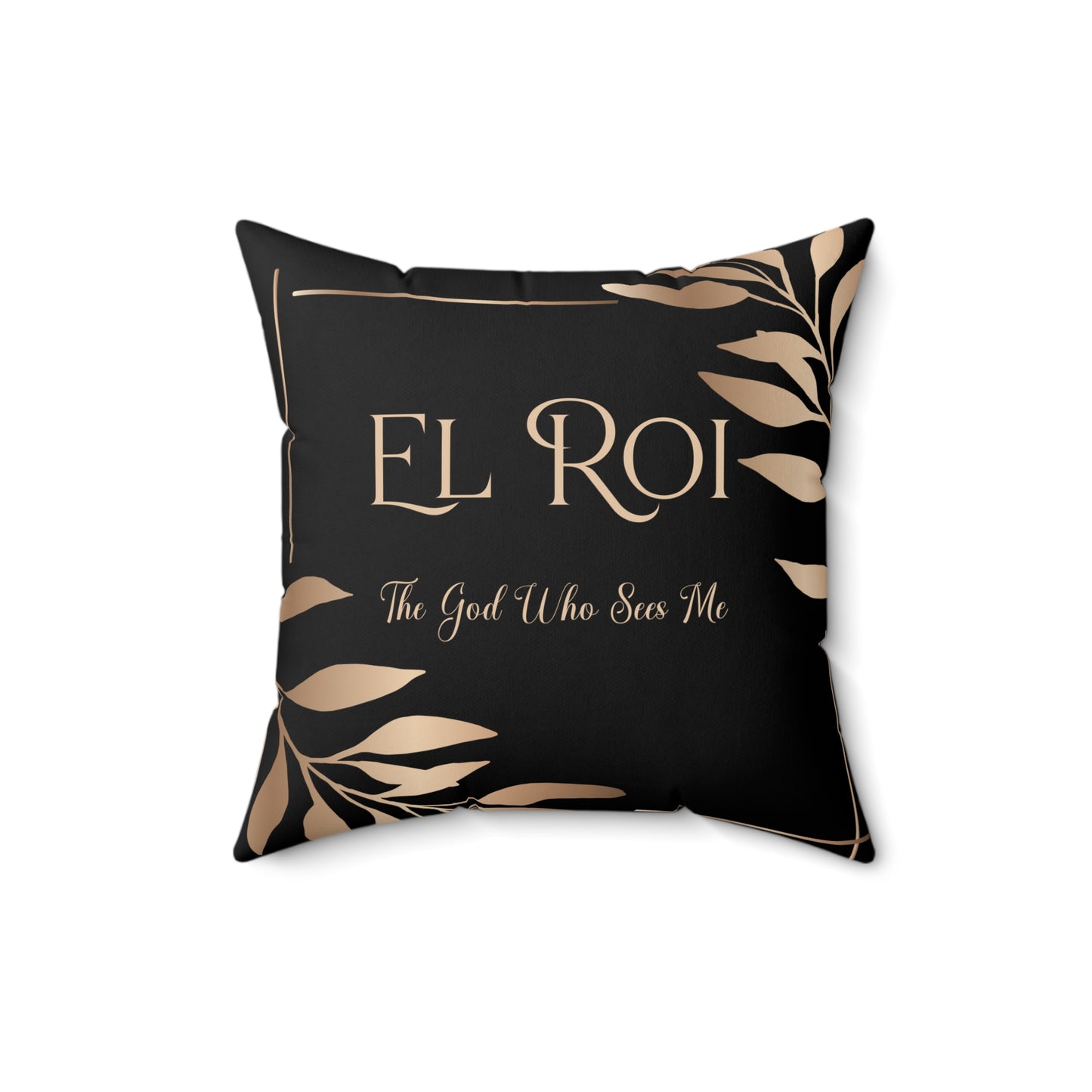 El Roi - (Onyx) Faux Suede Square Pillow