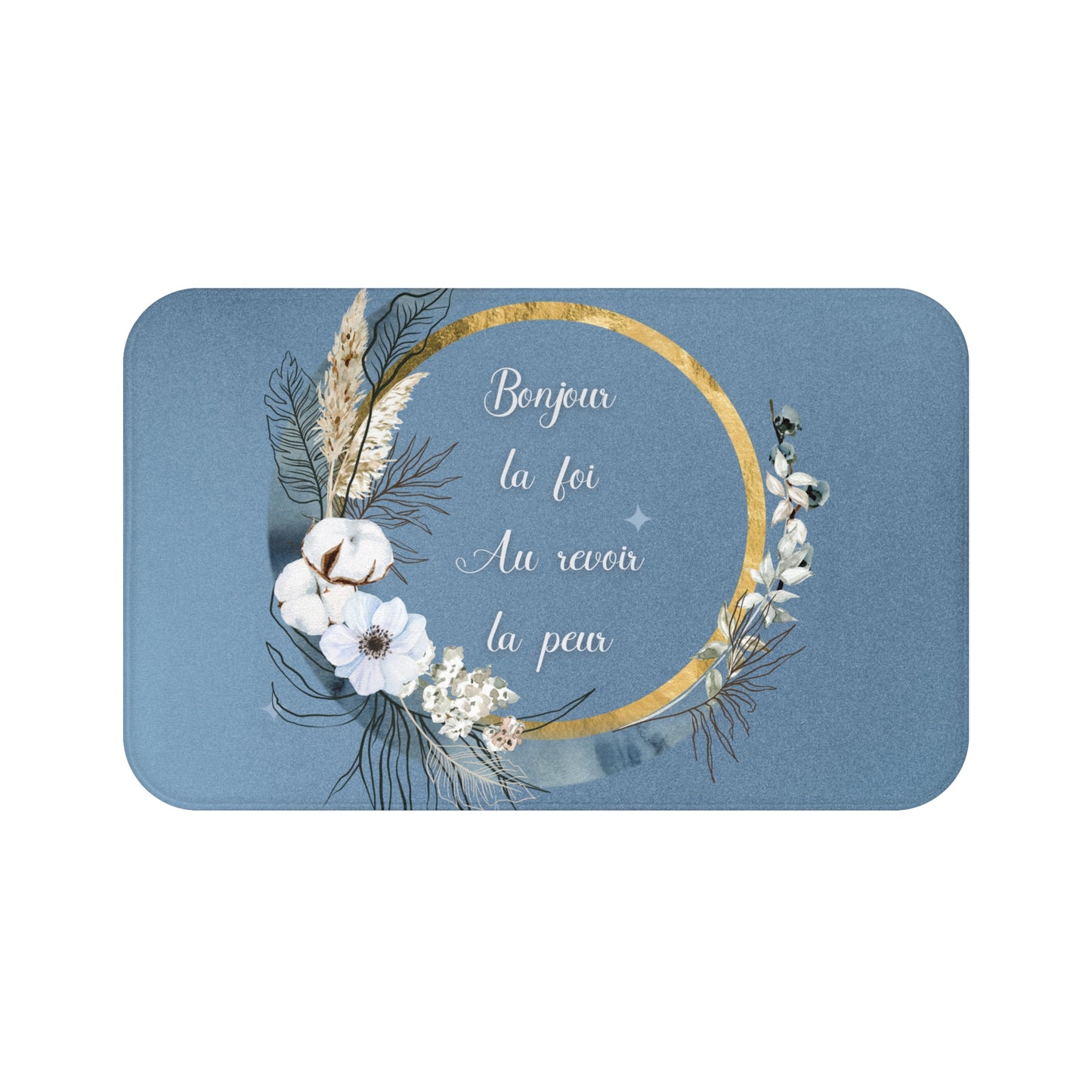 Bonjour la foi Bath Mat