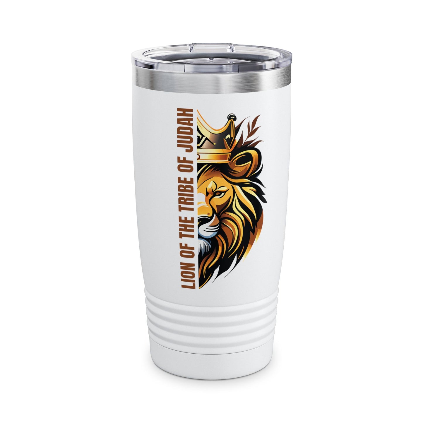 Lion of the Tribe of Judah (Brown Print) Ringneck Tumbler, 20oz