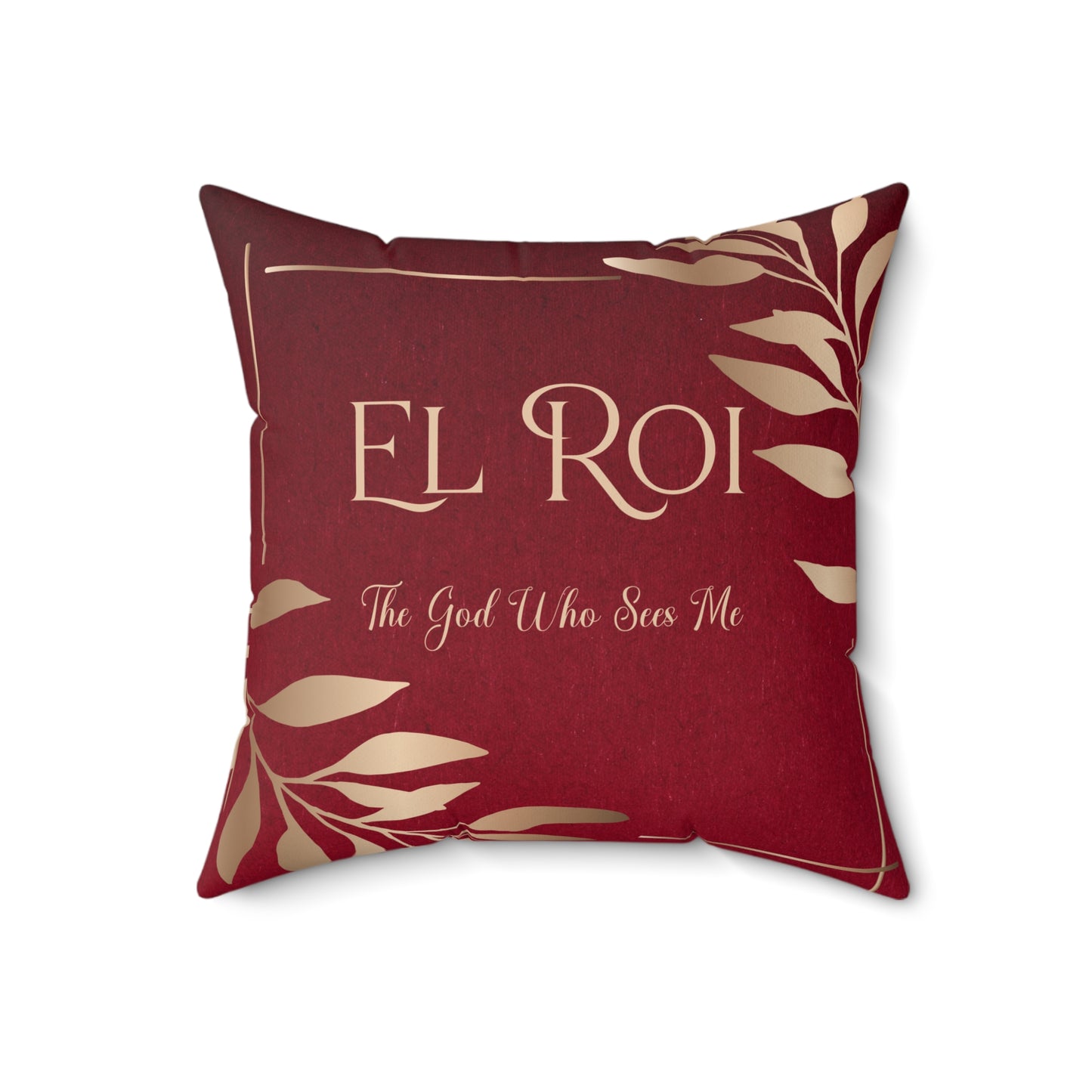 El Roi - (Ruby) Faux Suede Square Pillow