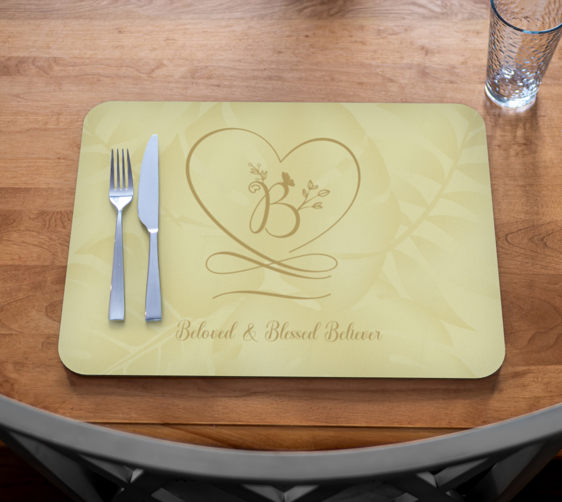 Beloved 2 Vegan Leather Placemat