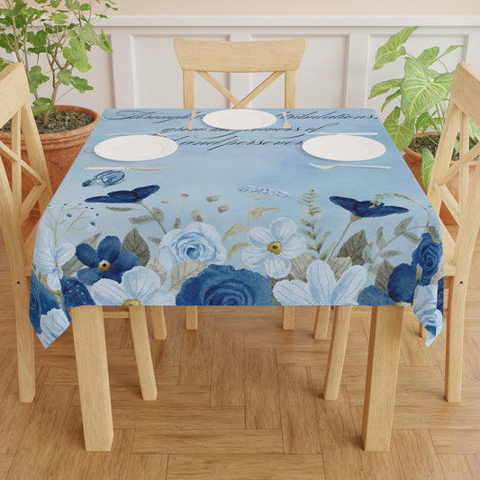 Flowers of Faith Tablecloth
