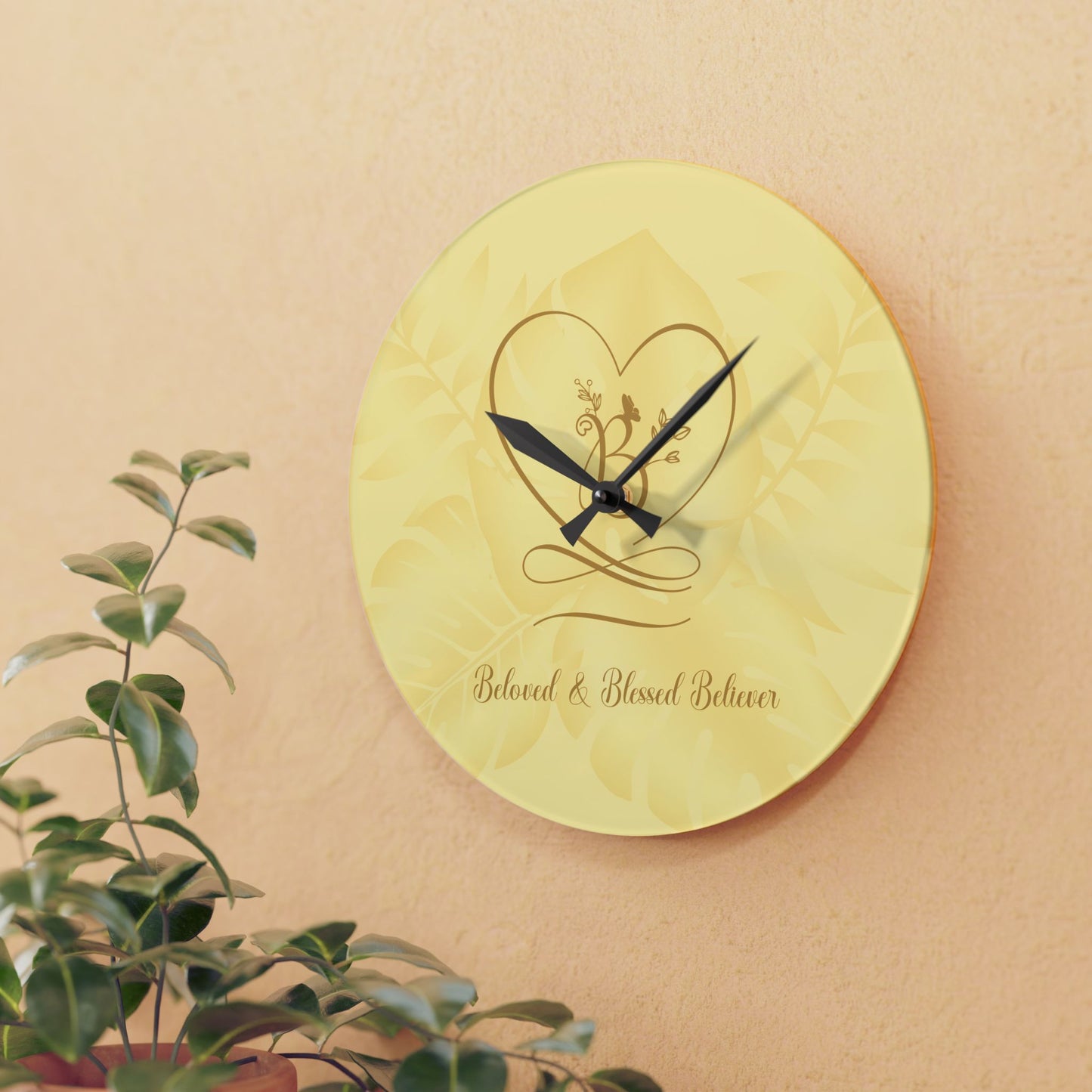 Beloved 2 Acrylic Wall Clock