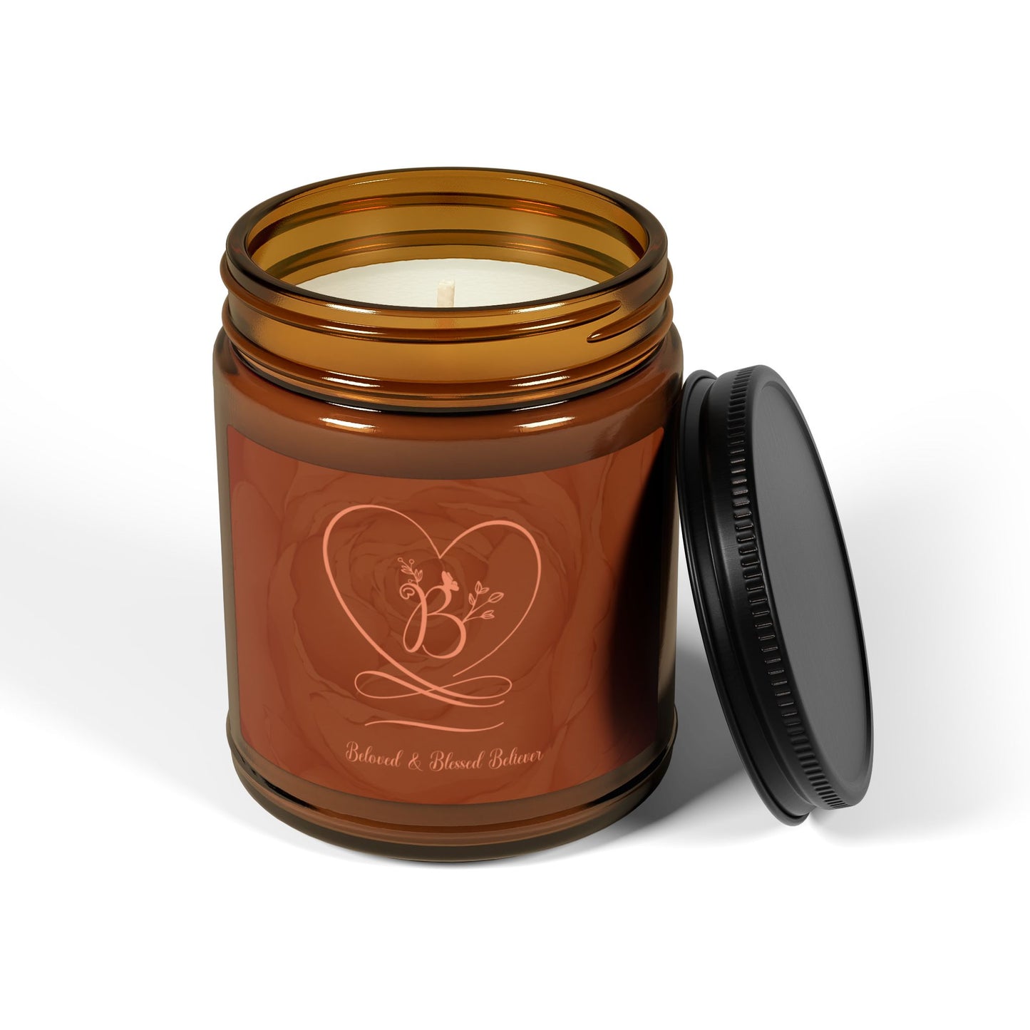 Beloved 2 Scented Soy Candle (Multi-Size, Amber Jar)