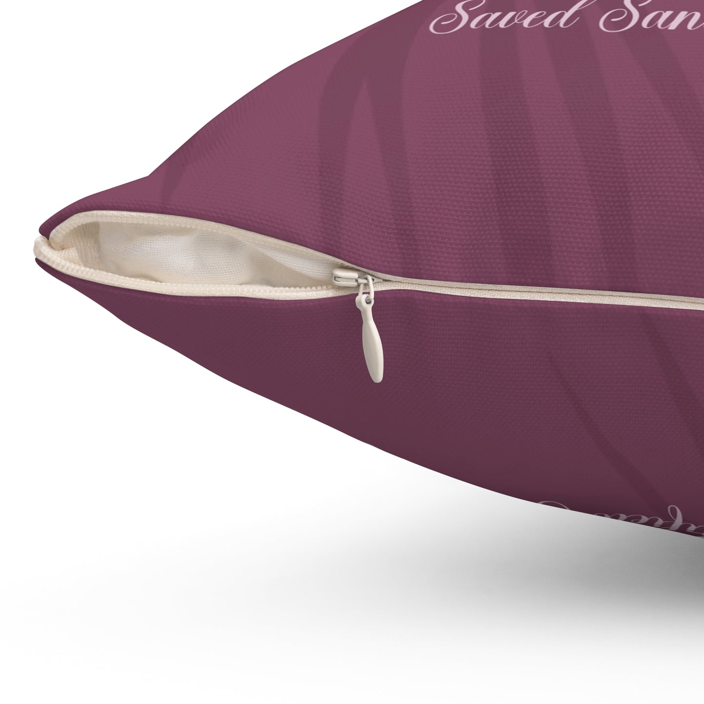 Saved 2 Polyester Square Pillow