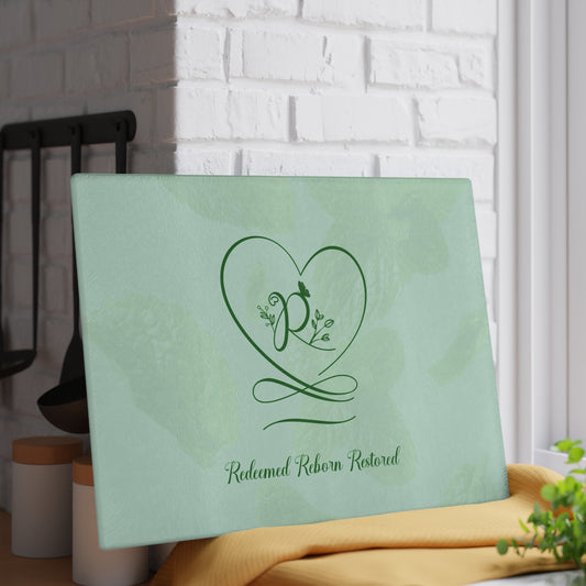 Redeemed 2 Glass Cutting Board