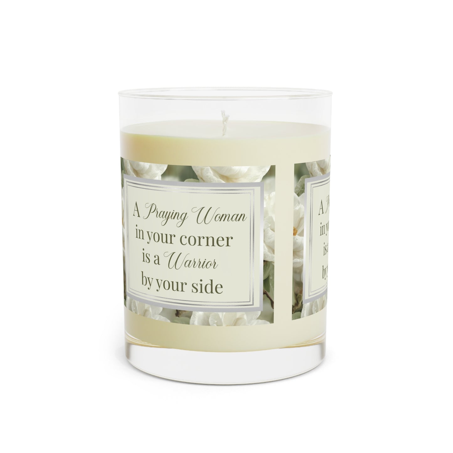 A Praying Woman Scented Candle - Full Glass, 11oz