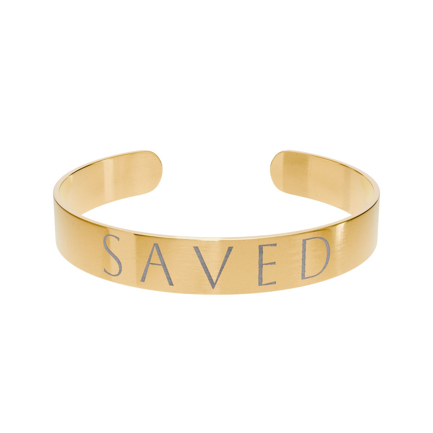 Saved Cuff Bracelet (Engraved)