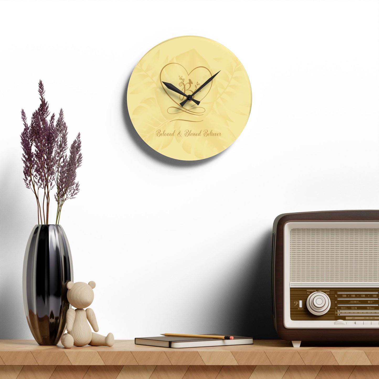 Beloved 2 Acrylic Wall Clock